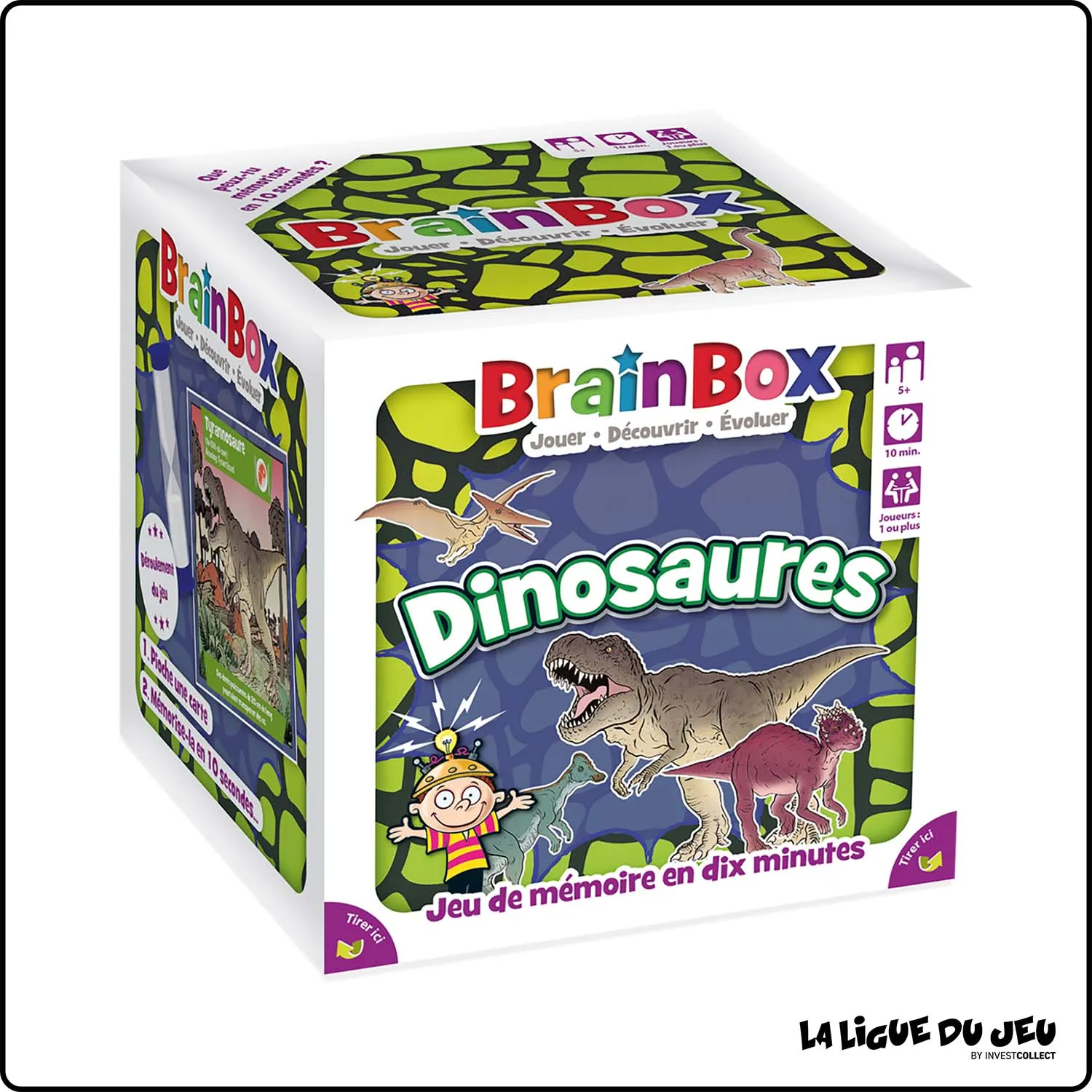 Réflexion - Jeu de Cartes - BrainBox: Dinosaures