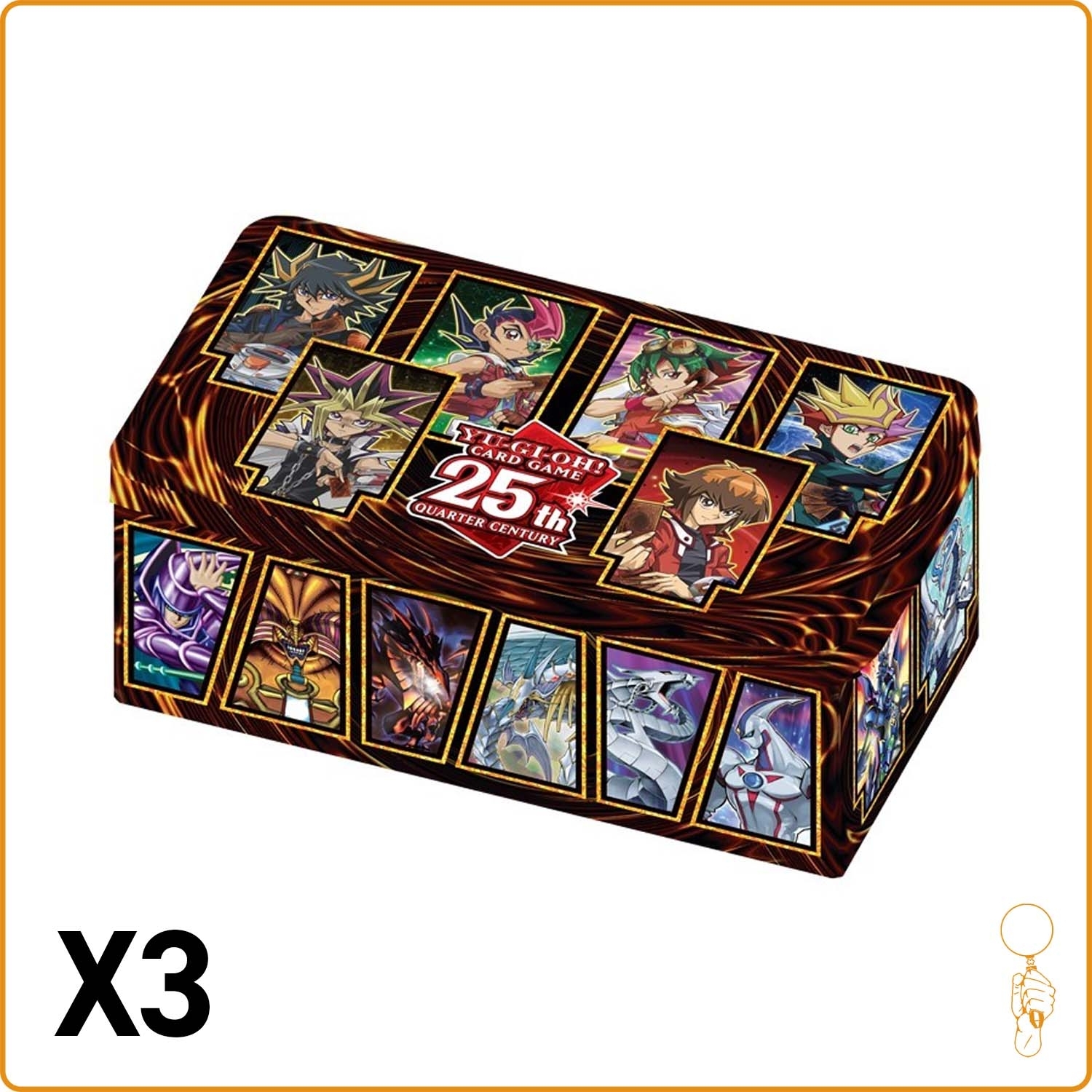 Lot de 3 - Tin Box - Yu-Gi-Oh! - Mega-tin 25 Ans : Les Héros du Duel - Scellé - Français Konami - 1