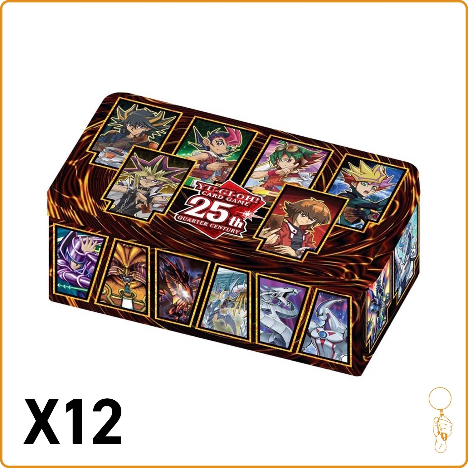 Lot de 12 - Tin Box - Yu-Gi-Oh! - Mega-tin 25 Ans : Les Héros du Duel - Scellé - Français Konami - 1