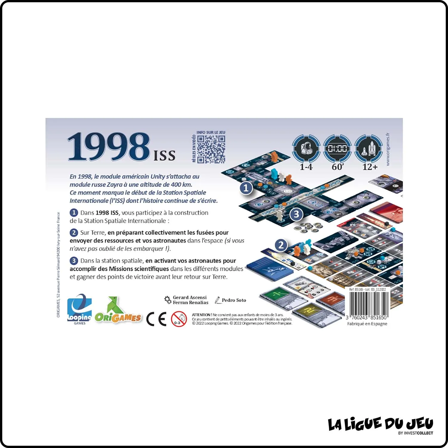 Placement - Jeu de Cartes - 1998 ISS