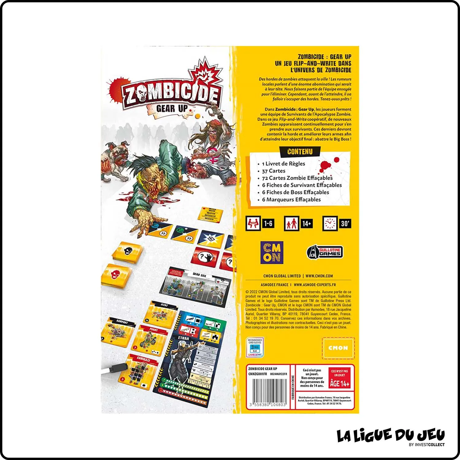 Roll and write - Coopératif - Zombicide Gear Up