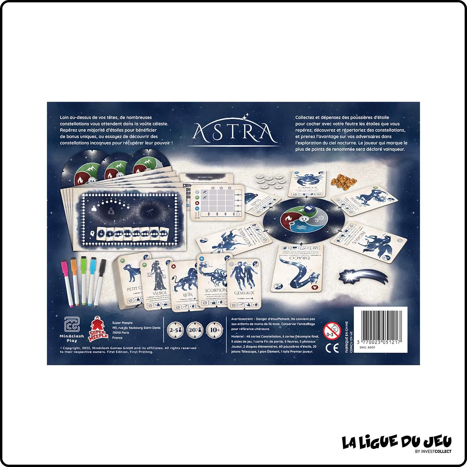 Roll and write - Jeu de Cartes - Astra