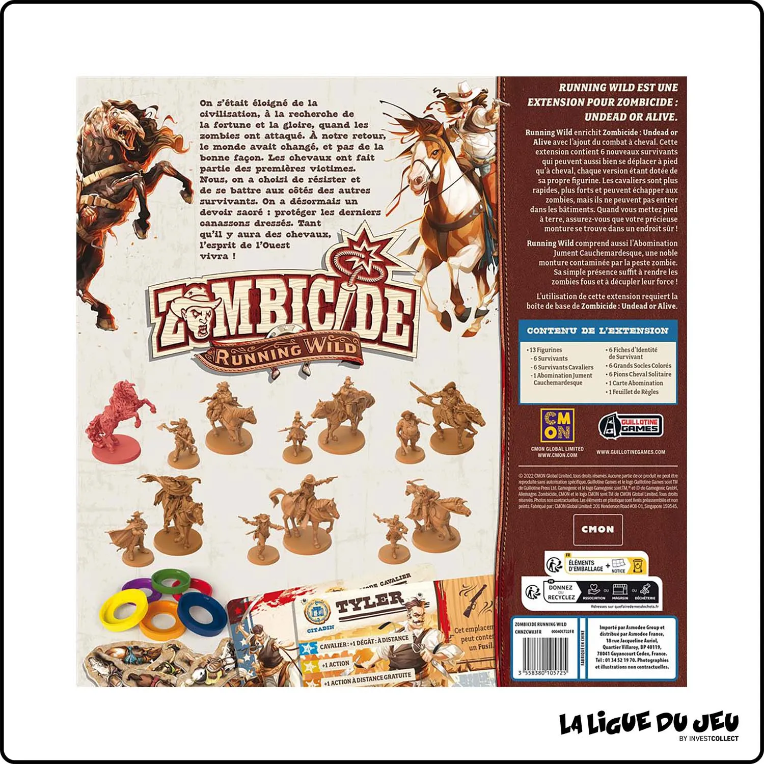 Figurine - Jeu de Plateau - Zombicide - Extension - Running Wild