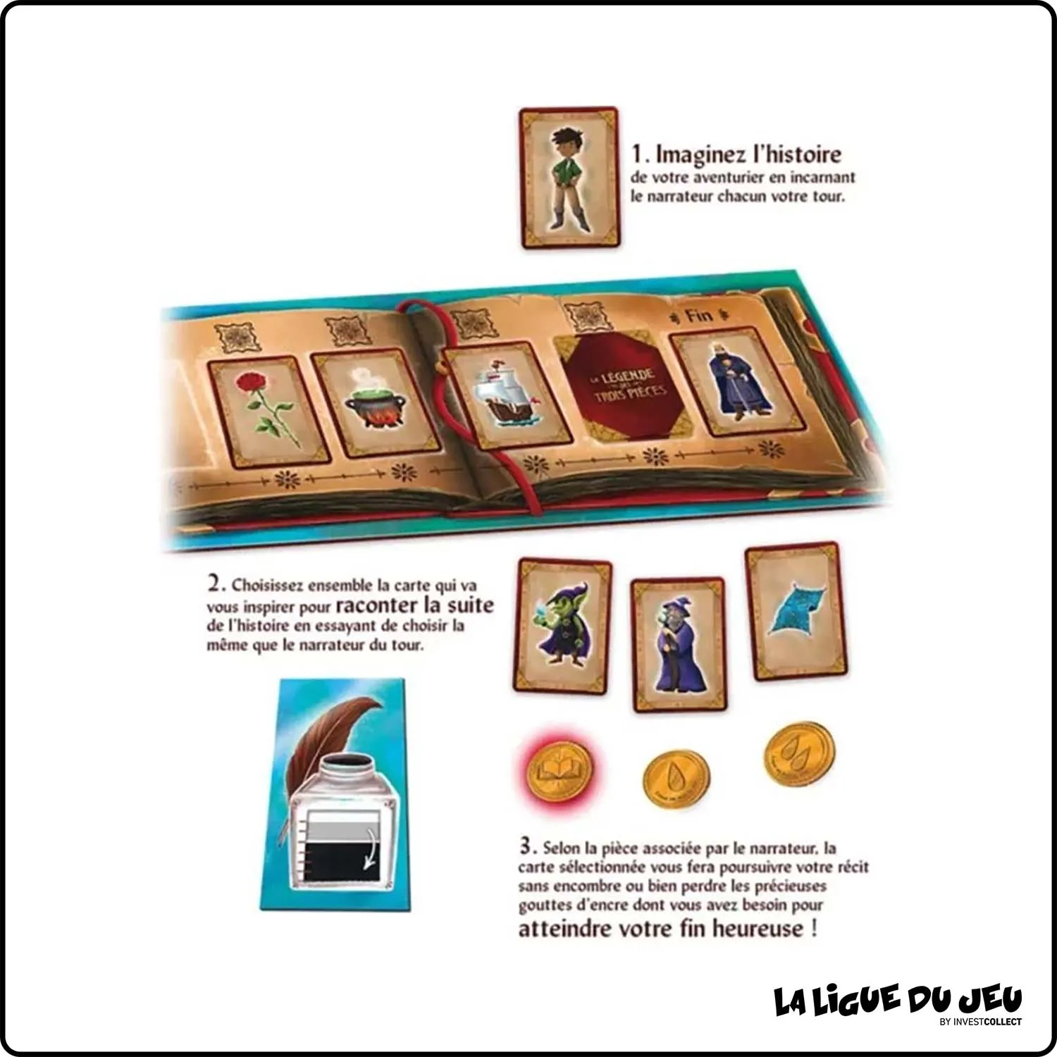 Imagination - Jeu de cartes - La Légende des Trois Pièces