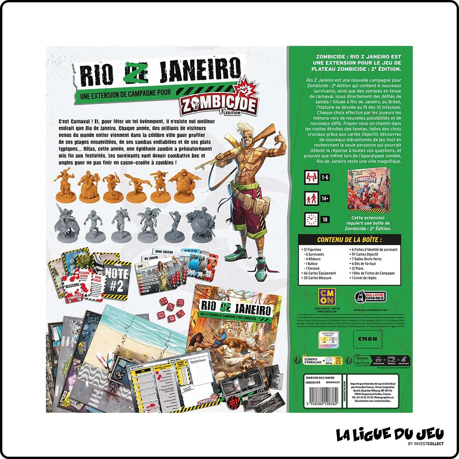 Figurine - Jeu de Plateau - Zombicide : Rio Z Janeiro