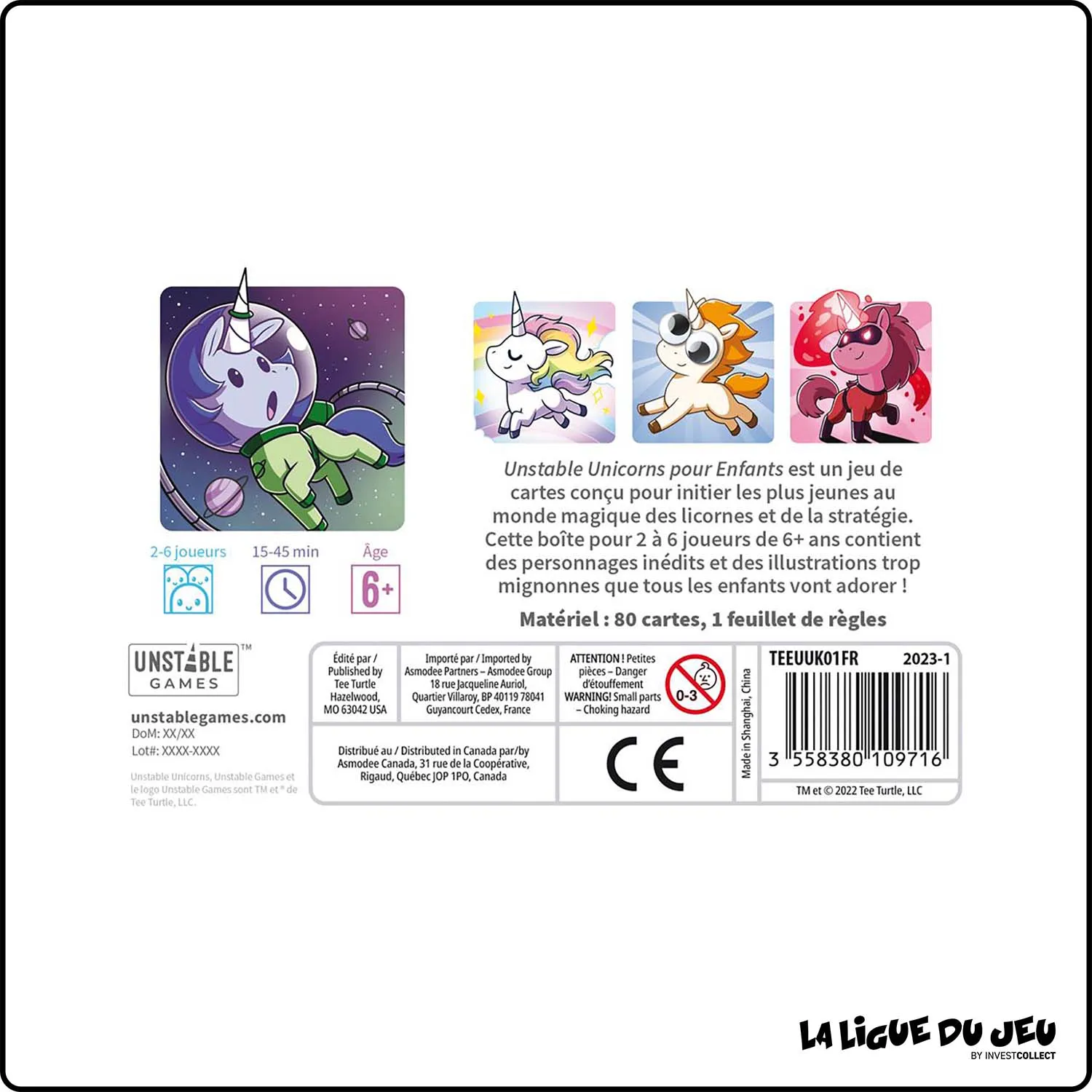 Stratégie - Jeu de Cartes - Unstable Unicorns pour Enfants