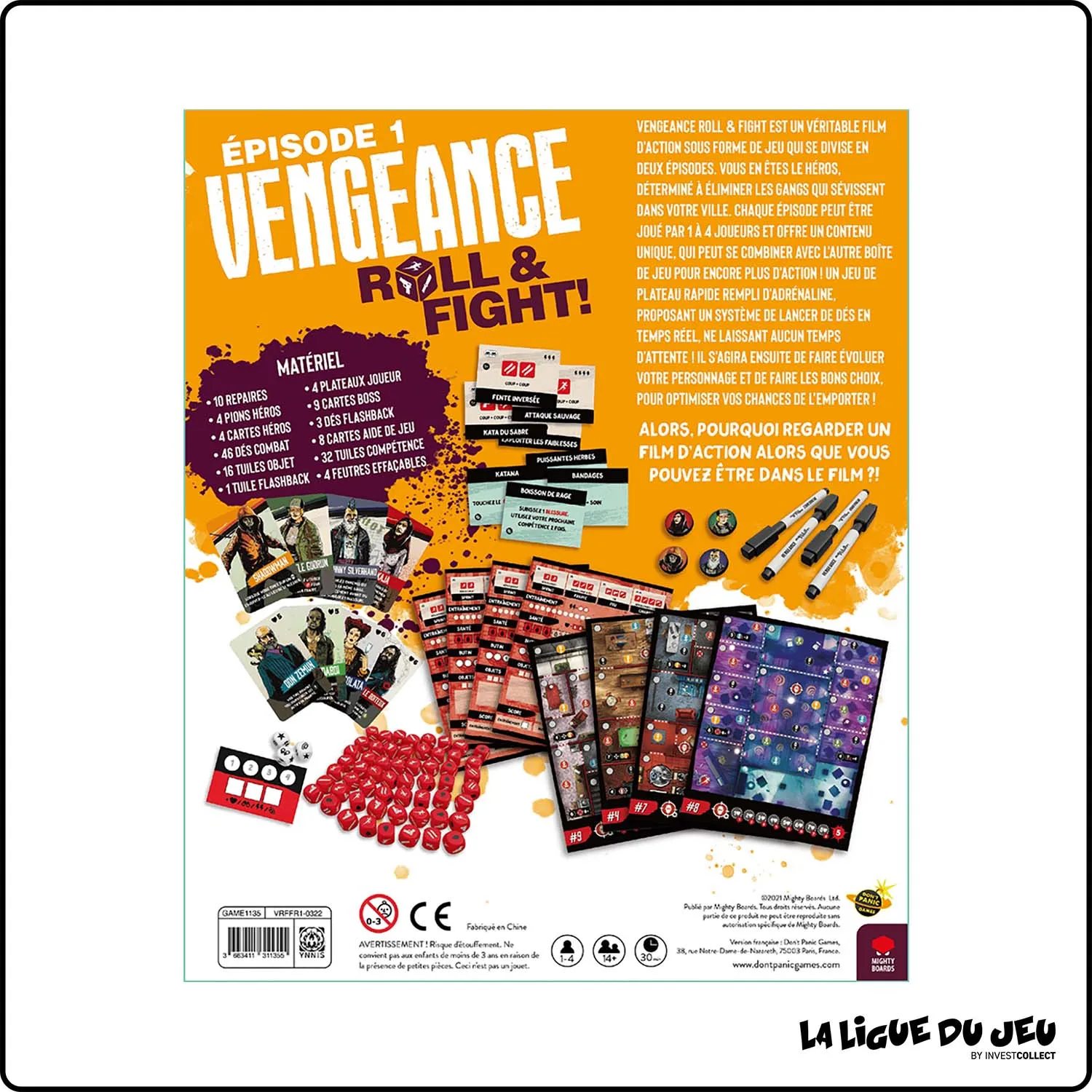 Roll and write - Coopératif - Vengeance Roll & Fight - Épisode 1