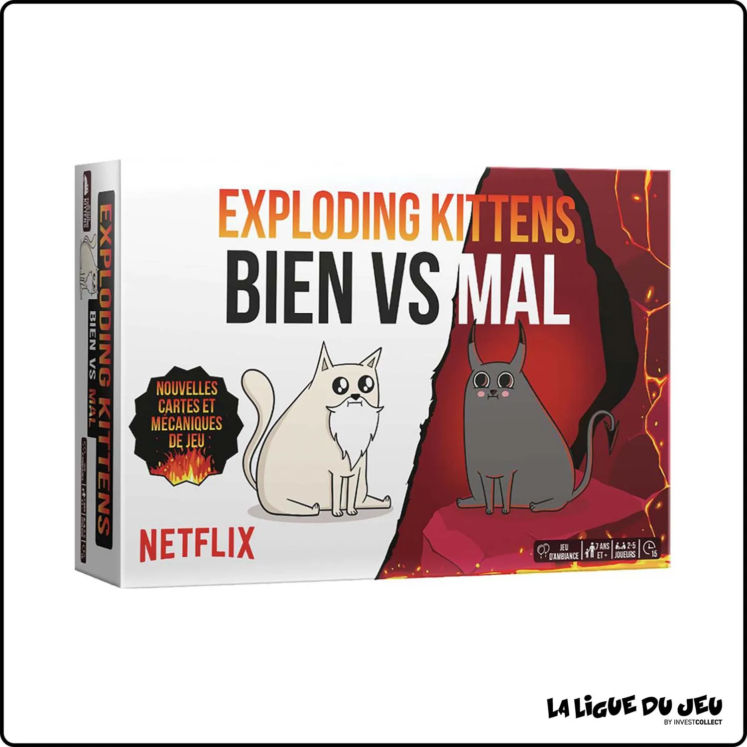 Jeu de Cartes - Exploding Kittens : Bien VS Mal