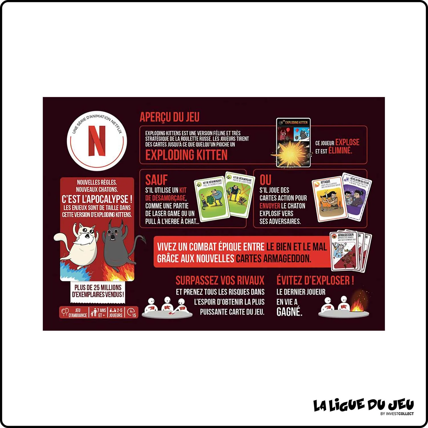 Jeu de Cartes - Exploding Kittens : Bien VS Mal