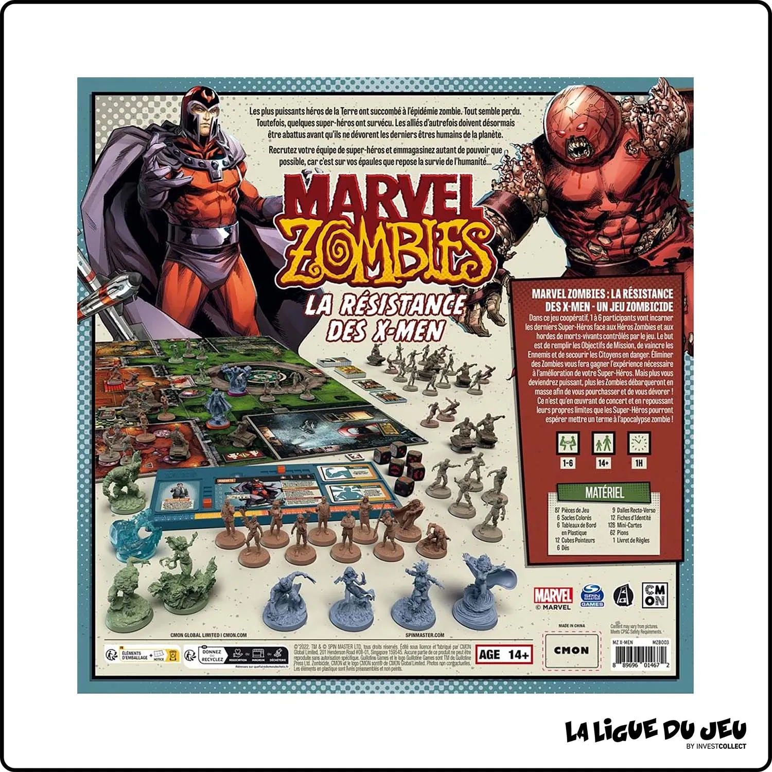 Figurine - Jeu de Plateau - Zombicide : Marvel Zombies - La Résistance des X-Men