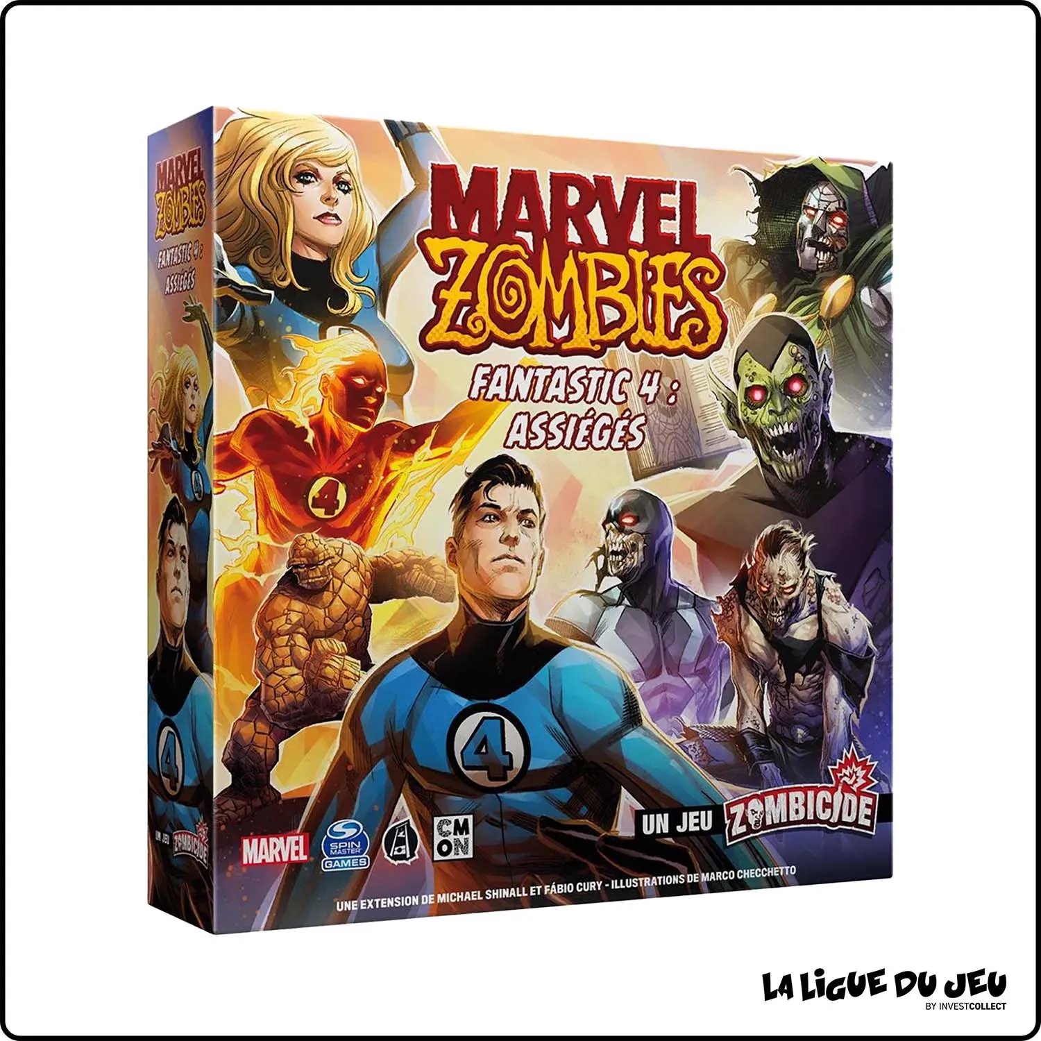 Figurine - Jeu de Plateau - Zombicide : Marvel Zombies - Fantastic 4 : Assiégés