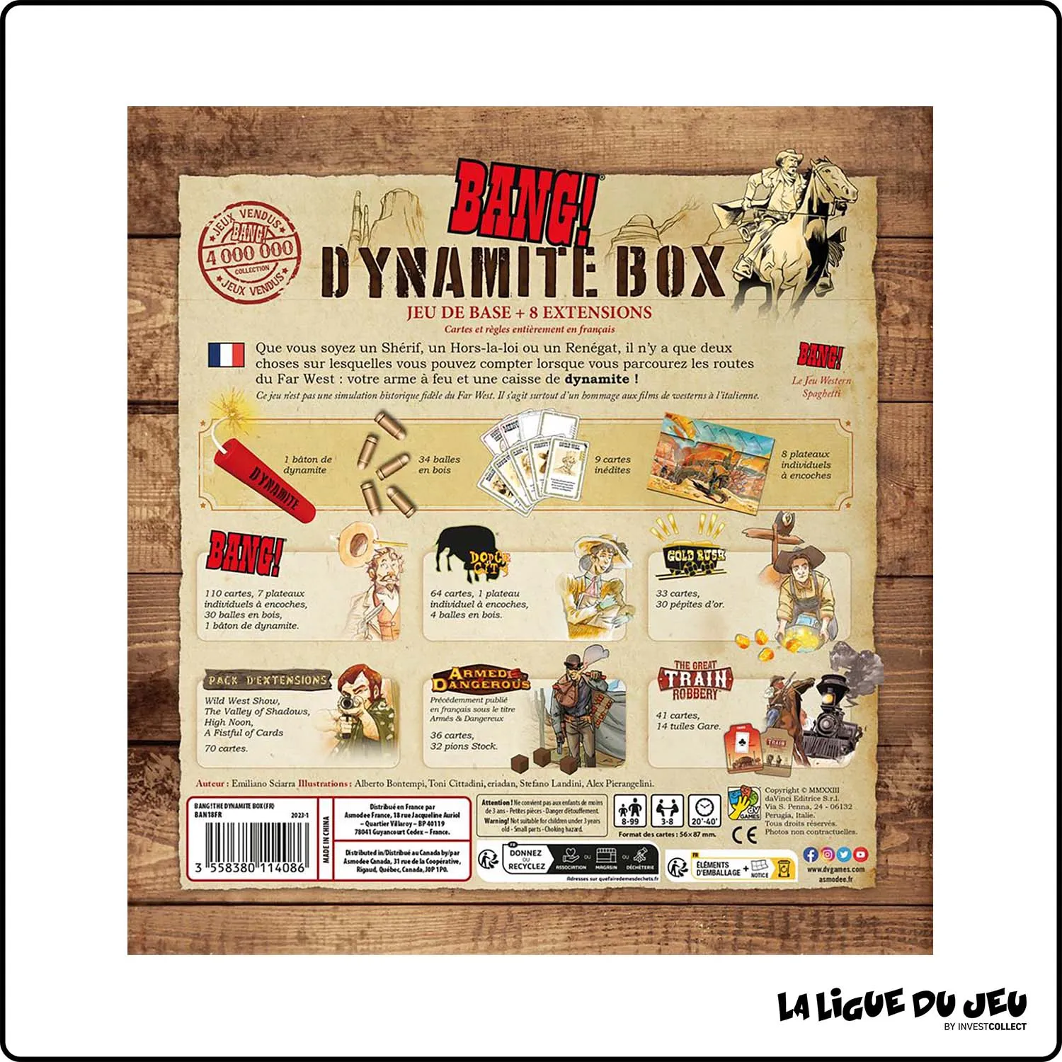 Jeu à rôle caché - Jeu de Cartes - Bang ! The Dynamite Box