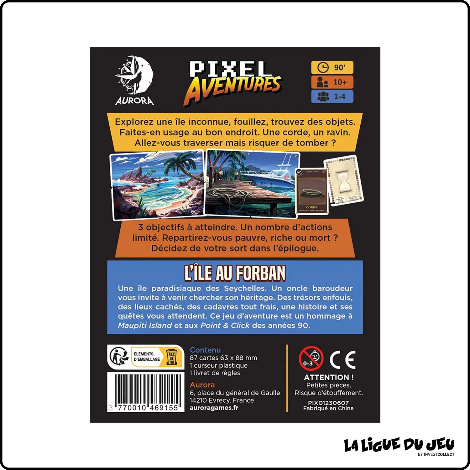 Jeu de Cartes - Gestion - Pixel Aventures : L'île au forban