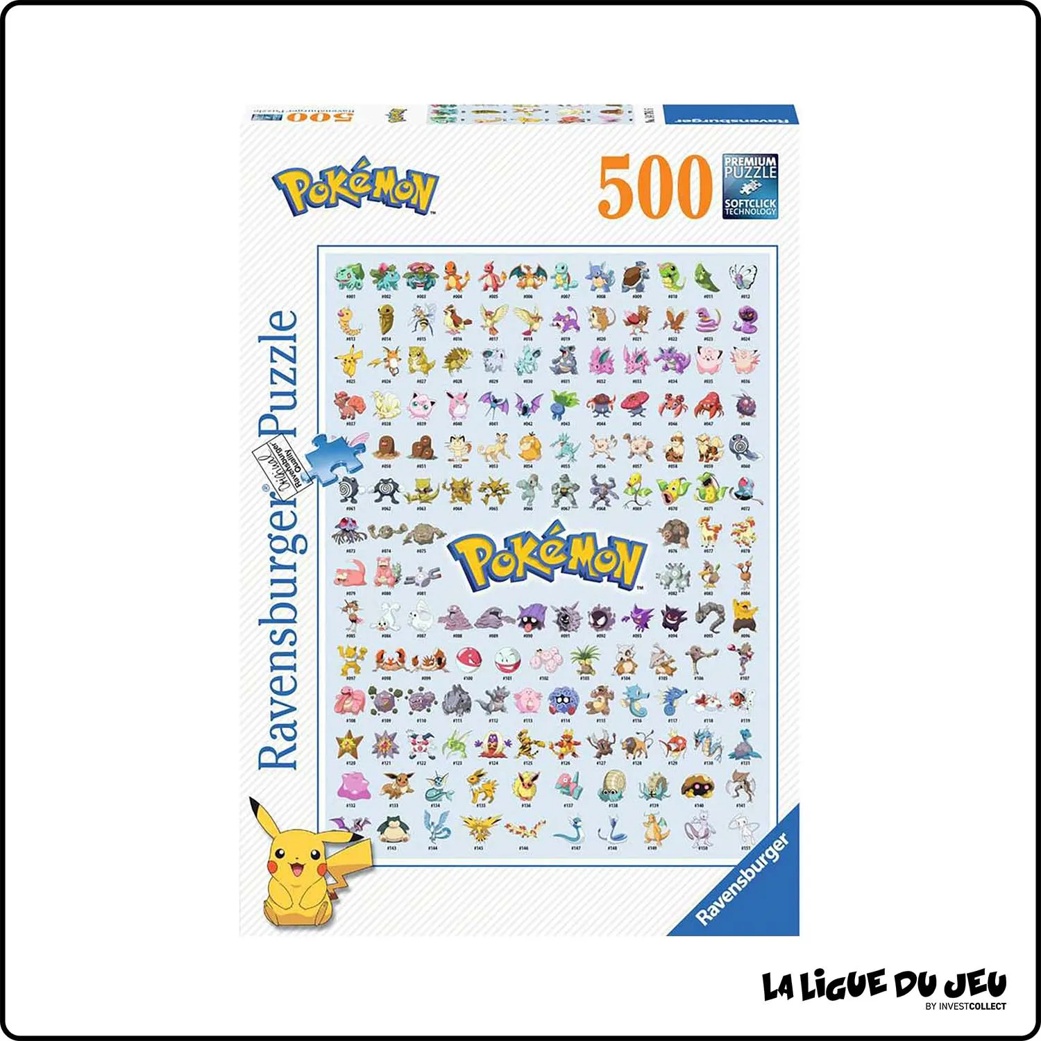 Puzzle - Pokédex première génération - 500 pcs