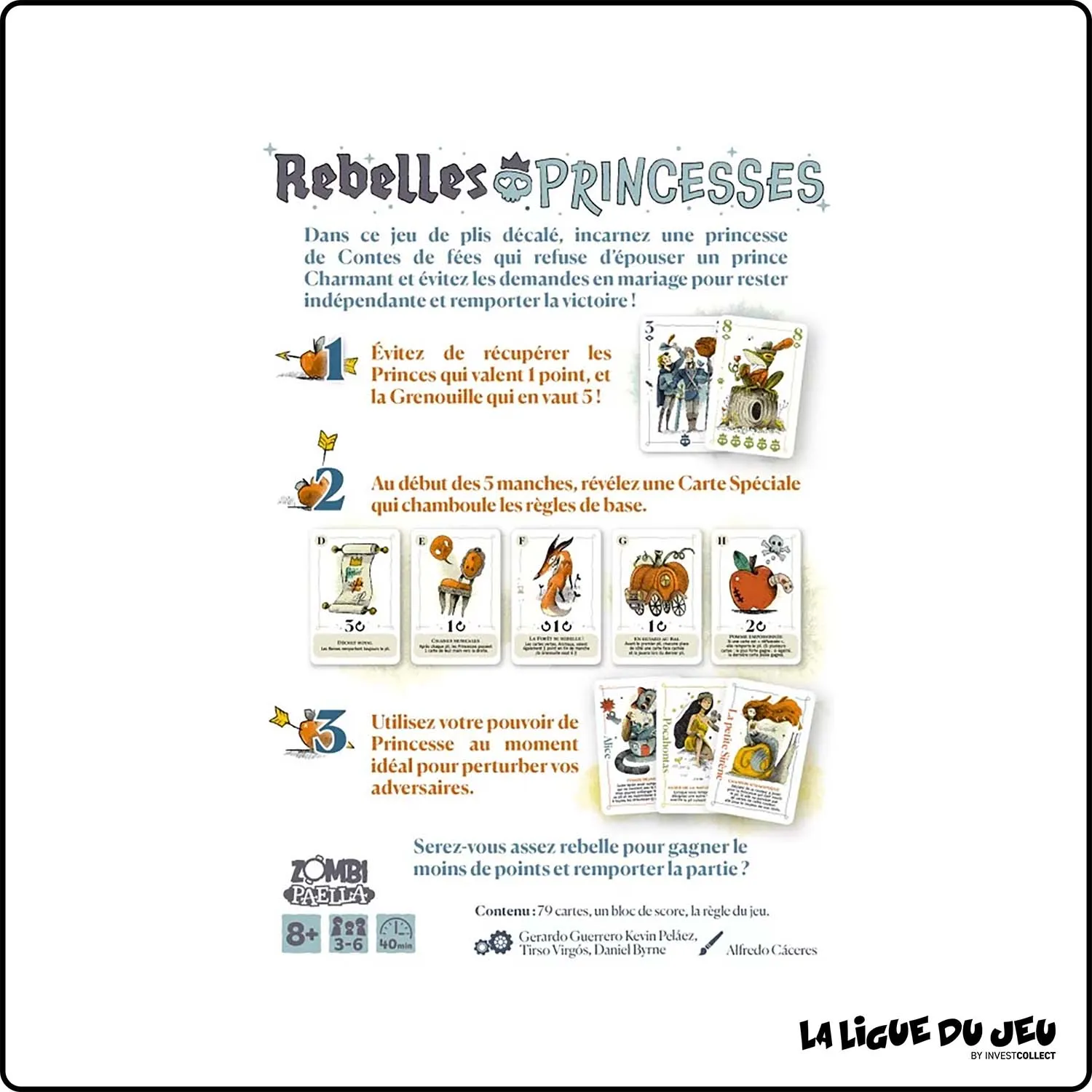 Jeu de Cartes - Jeu de Plis - Rebelles Princesses