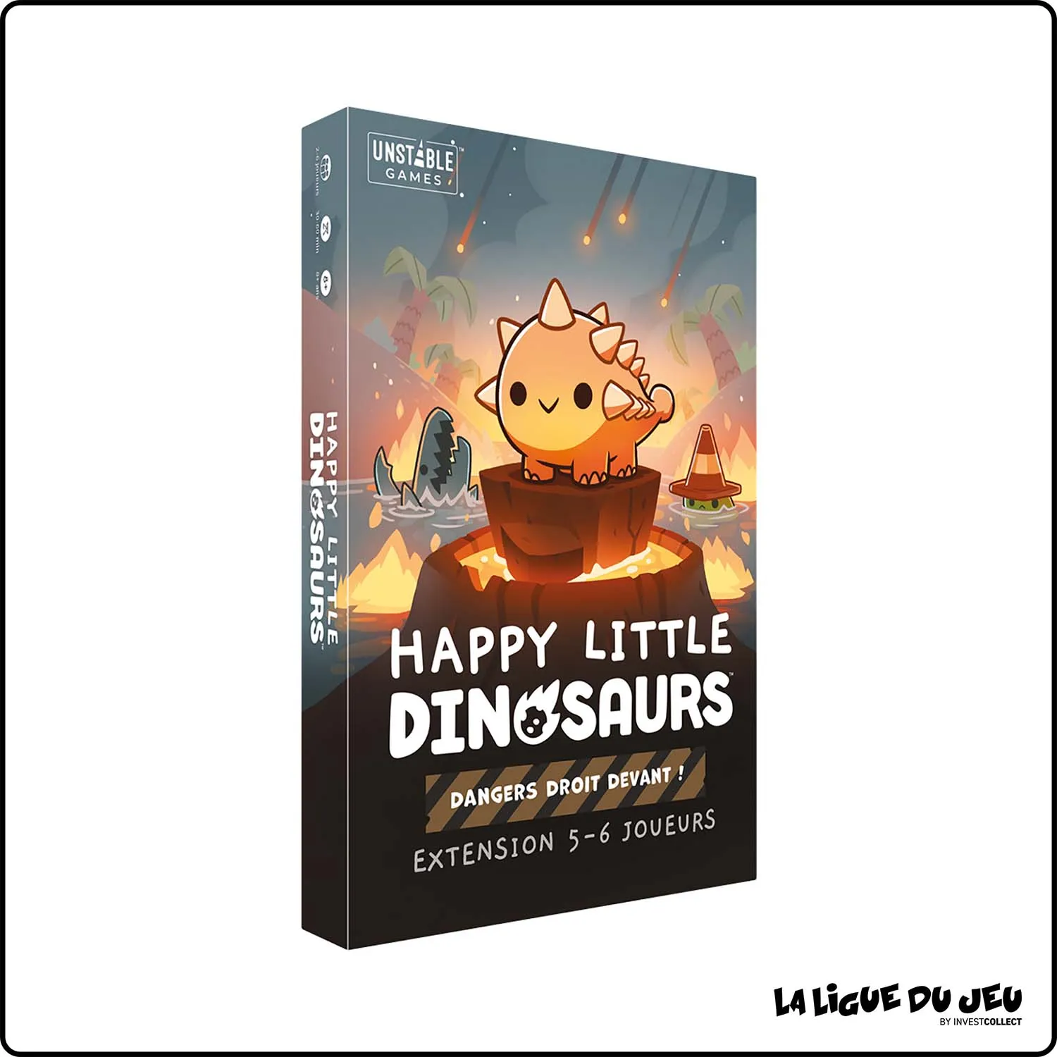 Stratégie - Jeu de Cartes - Happy Little Dinosaurs - Dangers Droit Devant - Ext 5-6 Joueurs