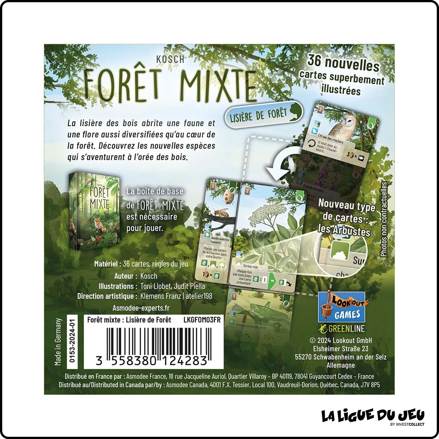 Gestion - Jeu de Cartes - Forêt Mixte - Extention: Lisière de forêt