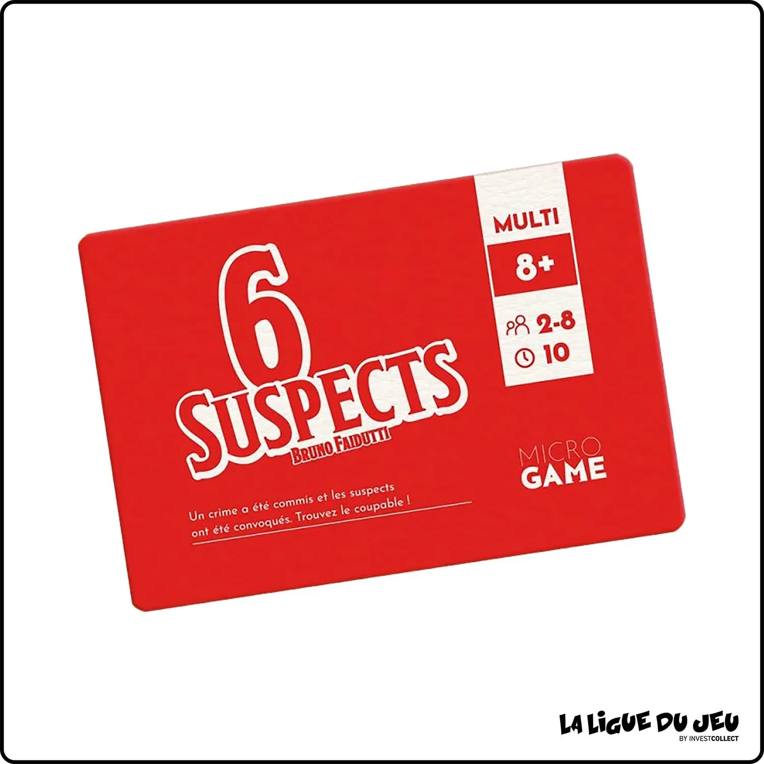 Déduction - Jeu de Cartes - 6 suspects