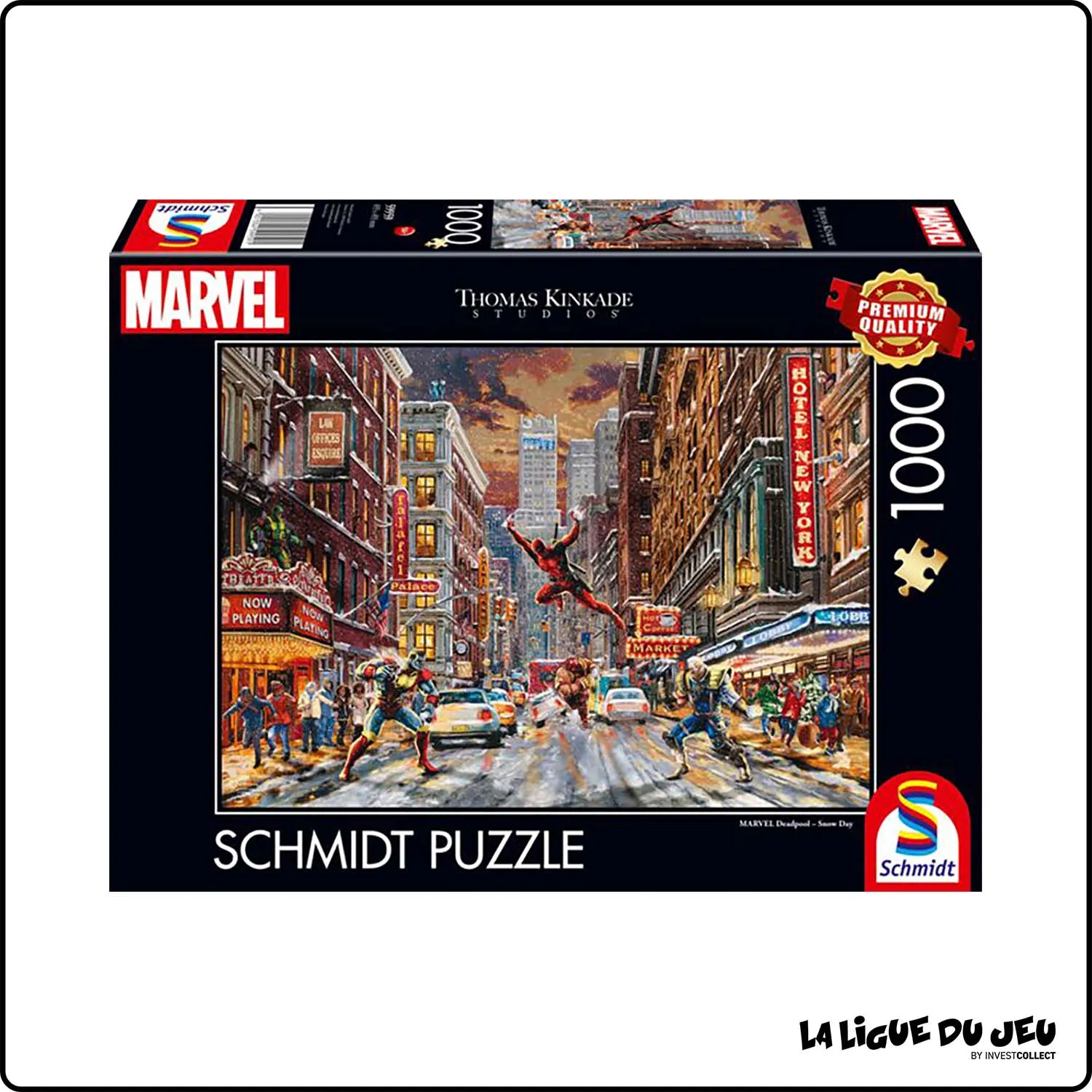 Puzzle - Marvel - Deadpool - Journée enneigée -1000 Pieces