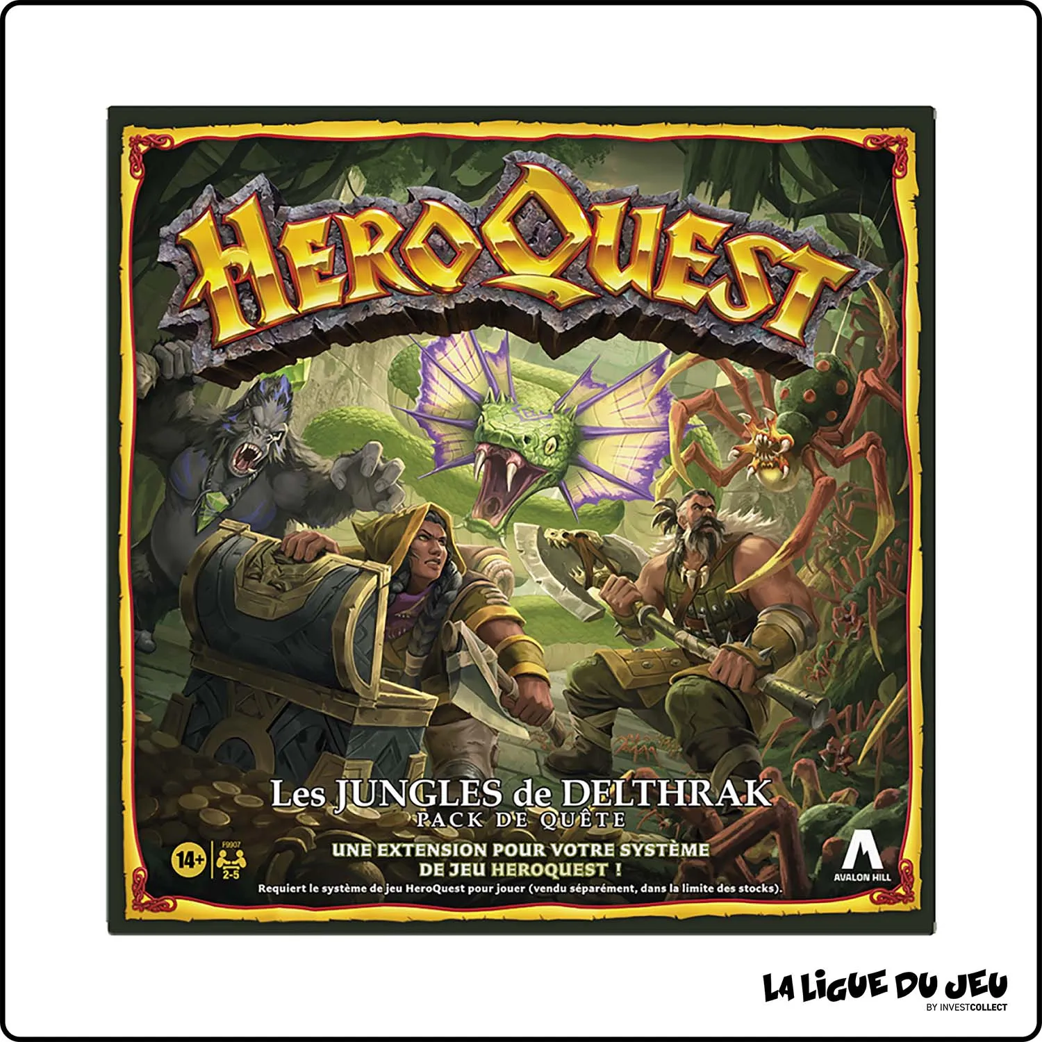 Jeu de plateau - Strategie - HeroQuest -  Extention: Les Jungles de Delthrak