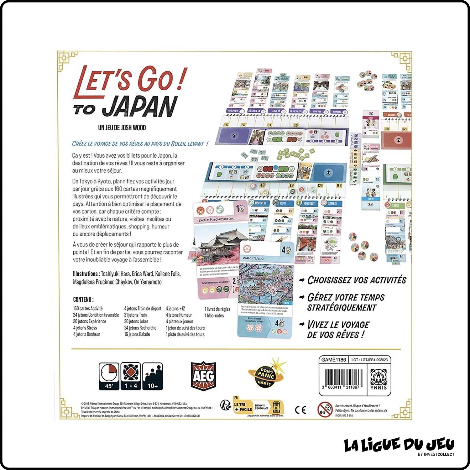 Jeu de Plateau - Cartes - Let's Go! To Japan