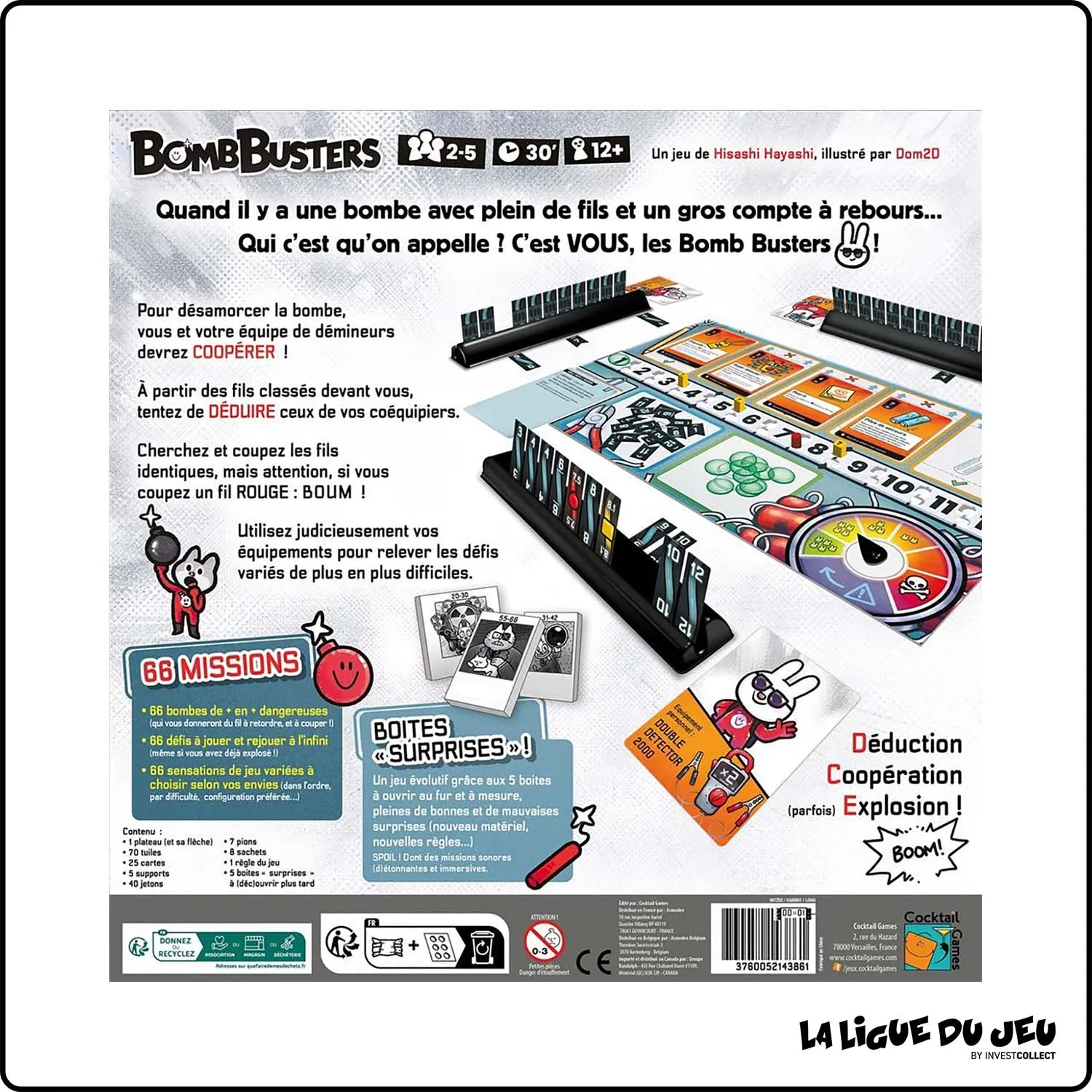 Jeu de Déduction - Mémoire - Bomb Busters