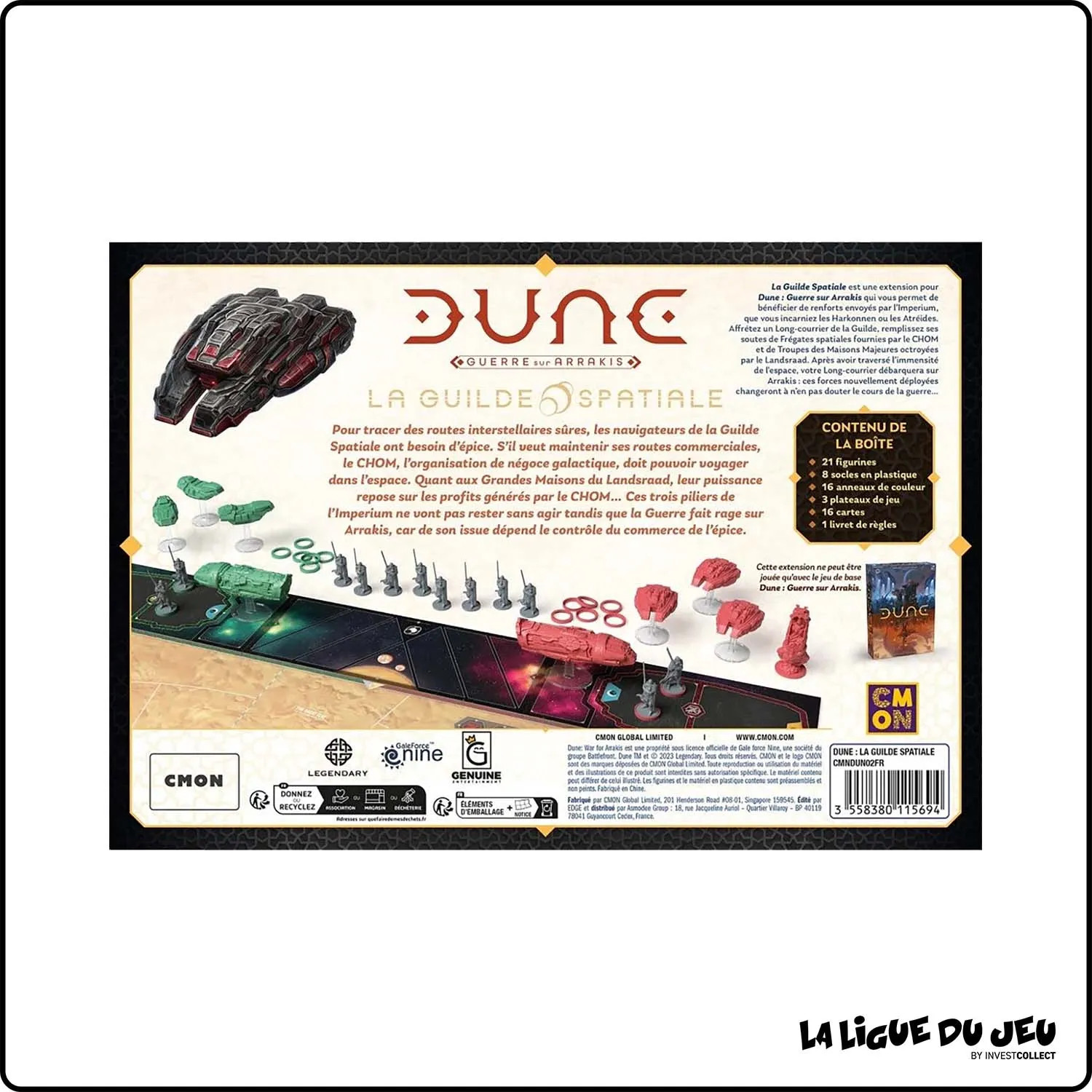 Jeu de Plateau - Figurine - Dune : La Guerre pour Arrakis - La Guilde Spatiale