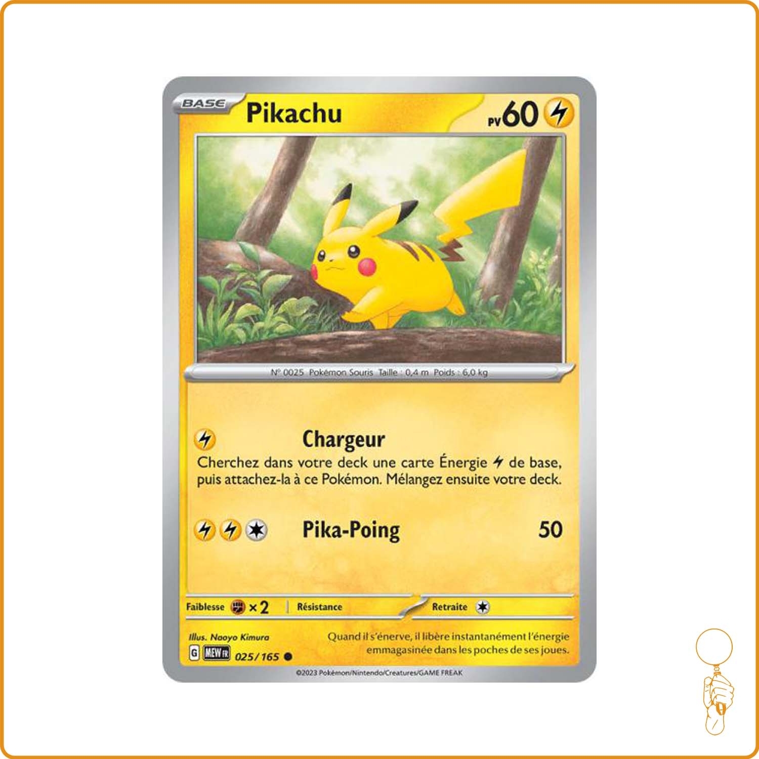 Commune - Pokemon - 151 - Pikachu 25/165 Version - Etat Français - NM