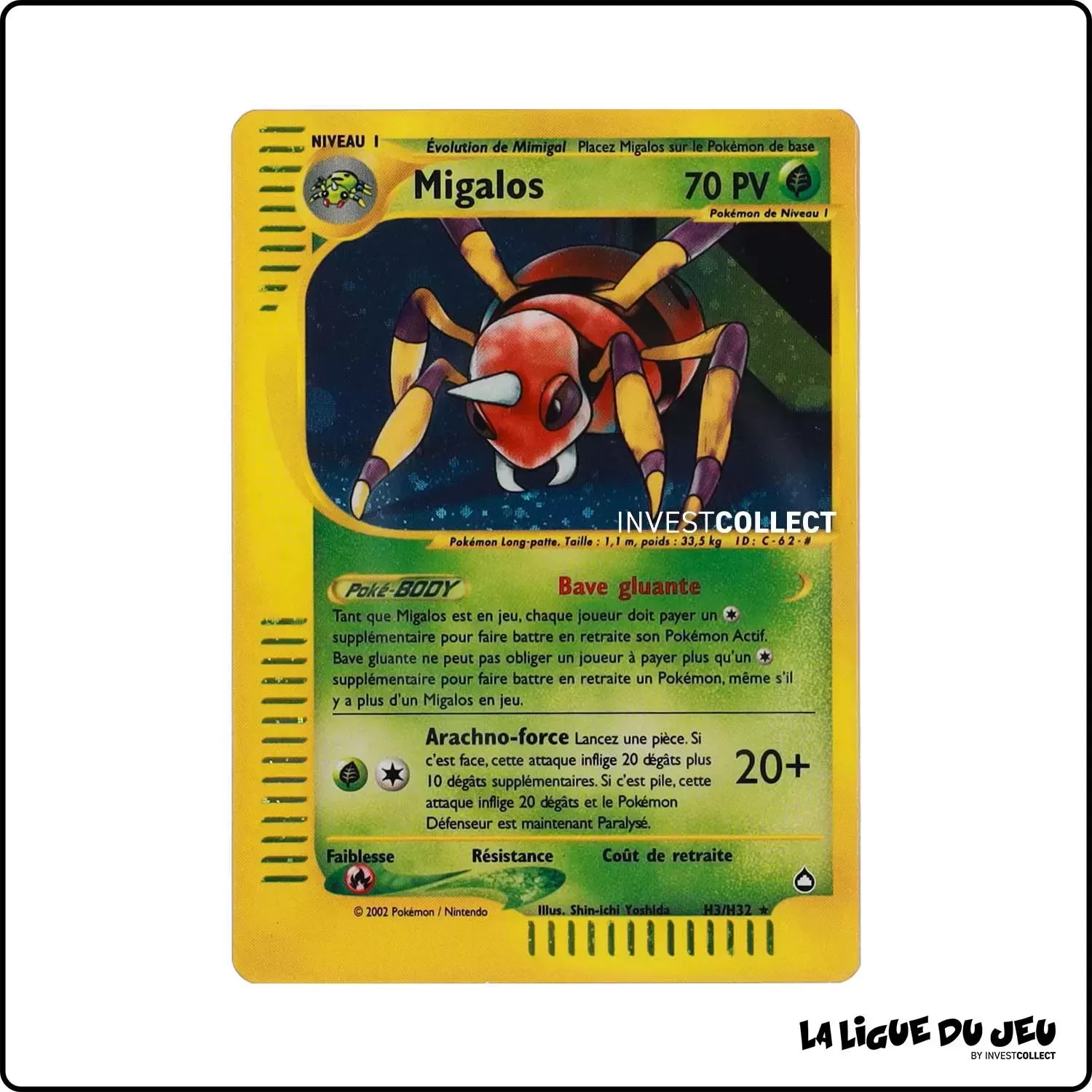 Holo - Pokemon - Aquapolis - Migalos H3/H32