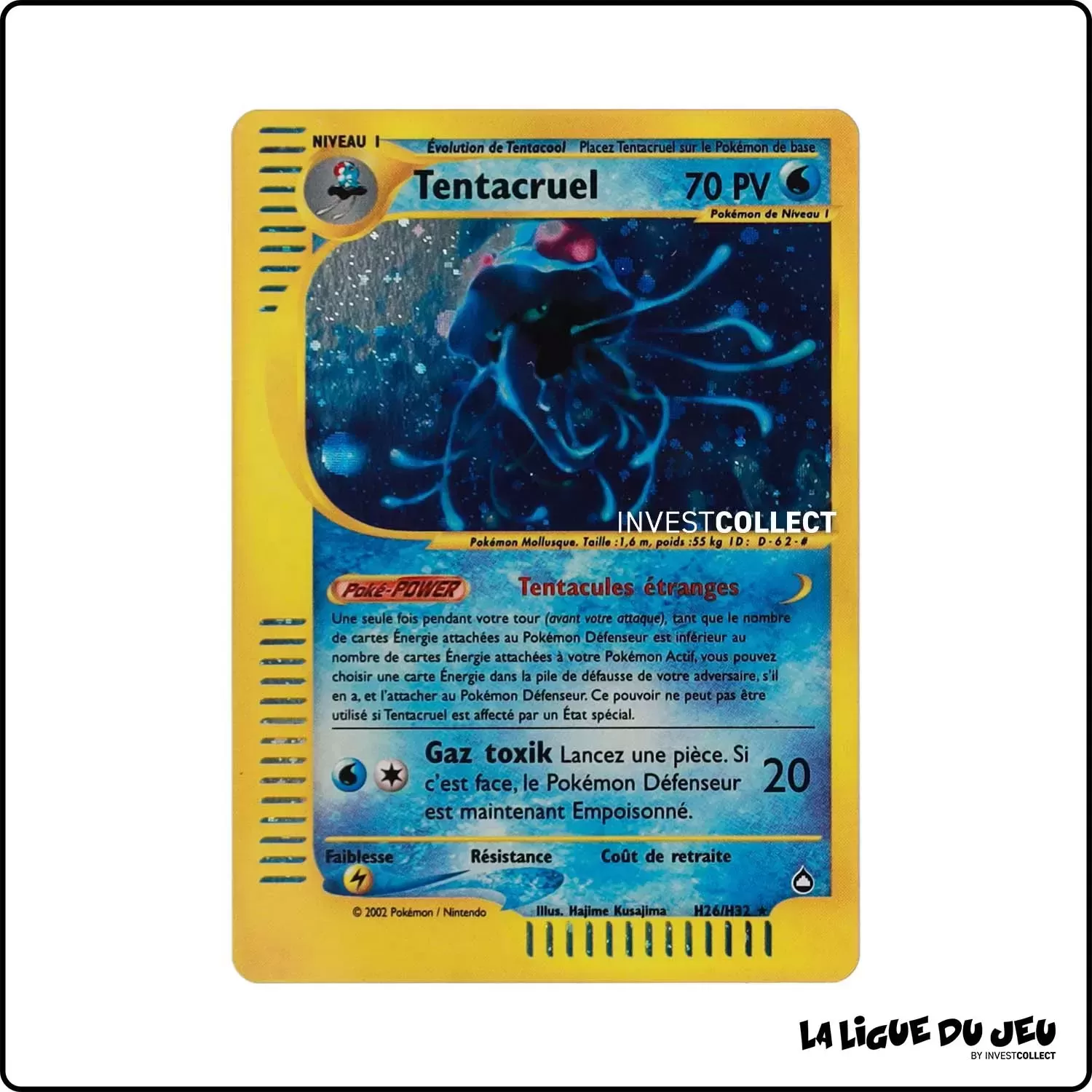 Holo - Pokemon - Aquapolis - Tentacruel H26/H32