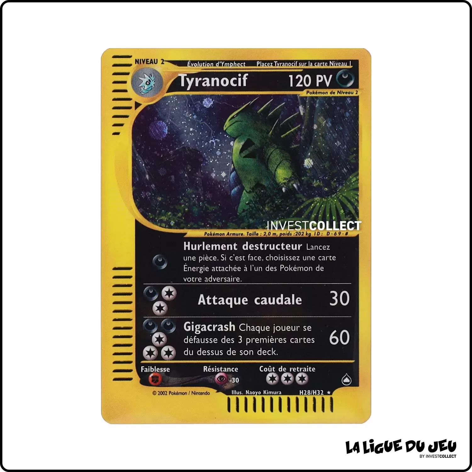 Holo - Pokemon - Aquapolis - Tyranocif H28/H32