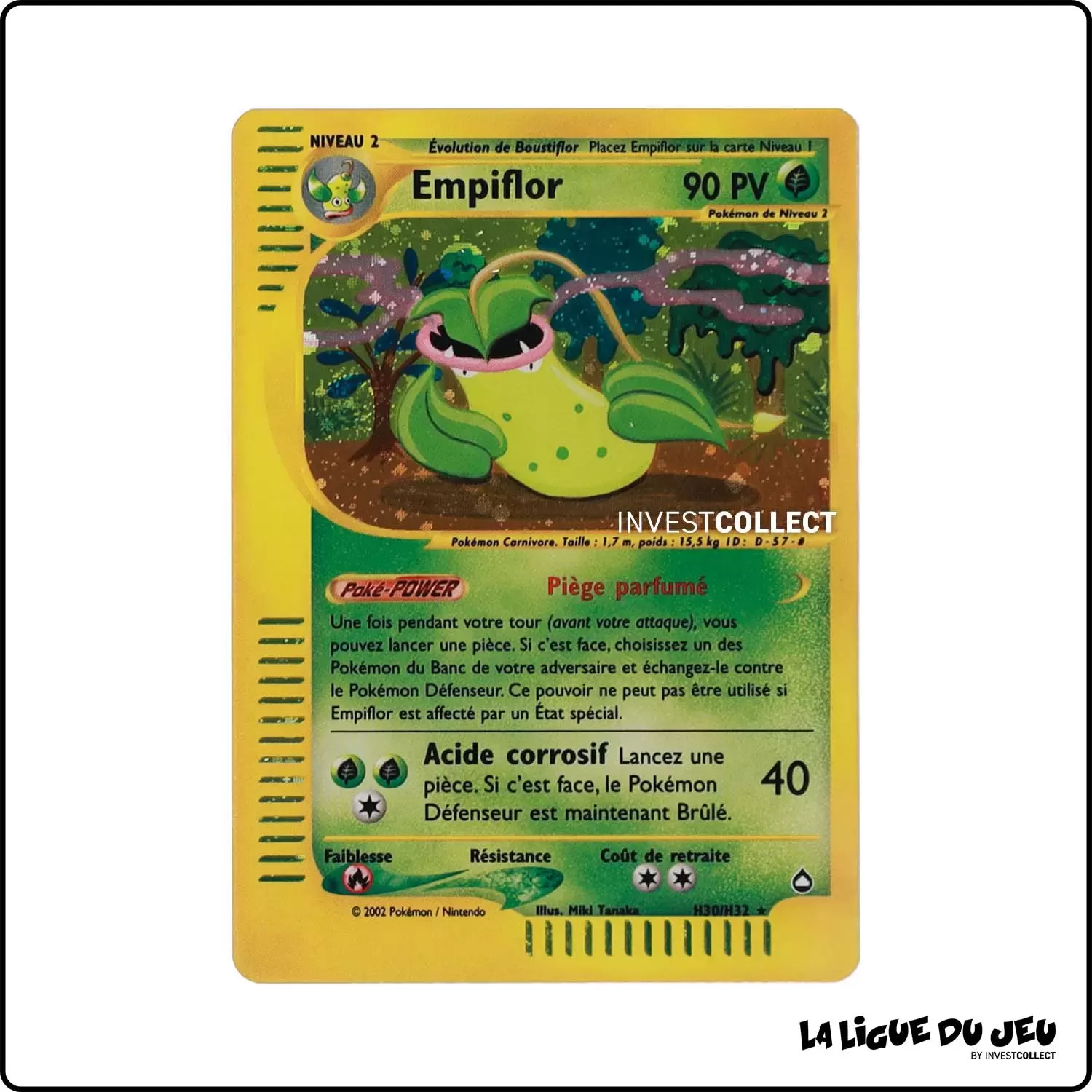 Holo - Pokemon - Aquapolis - Empiflor H30/H32