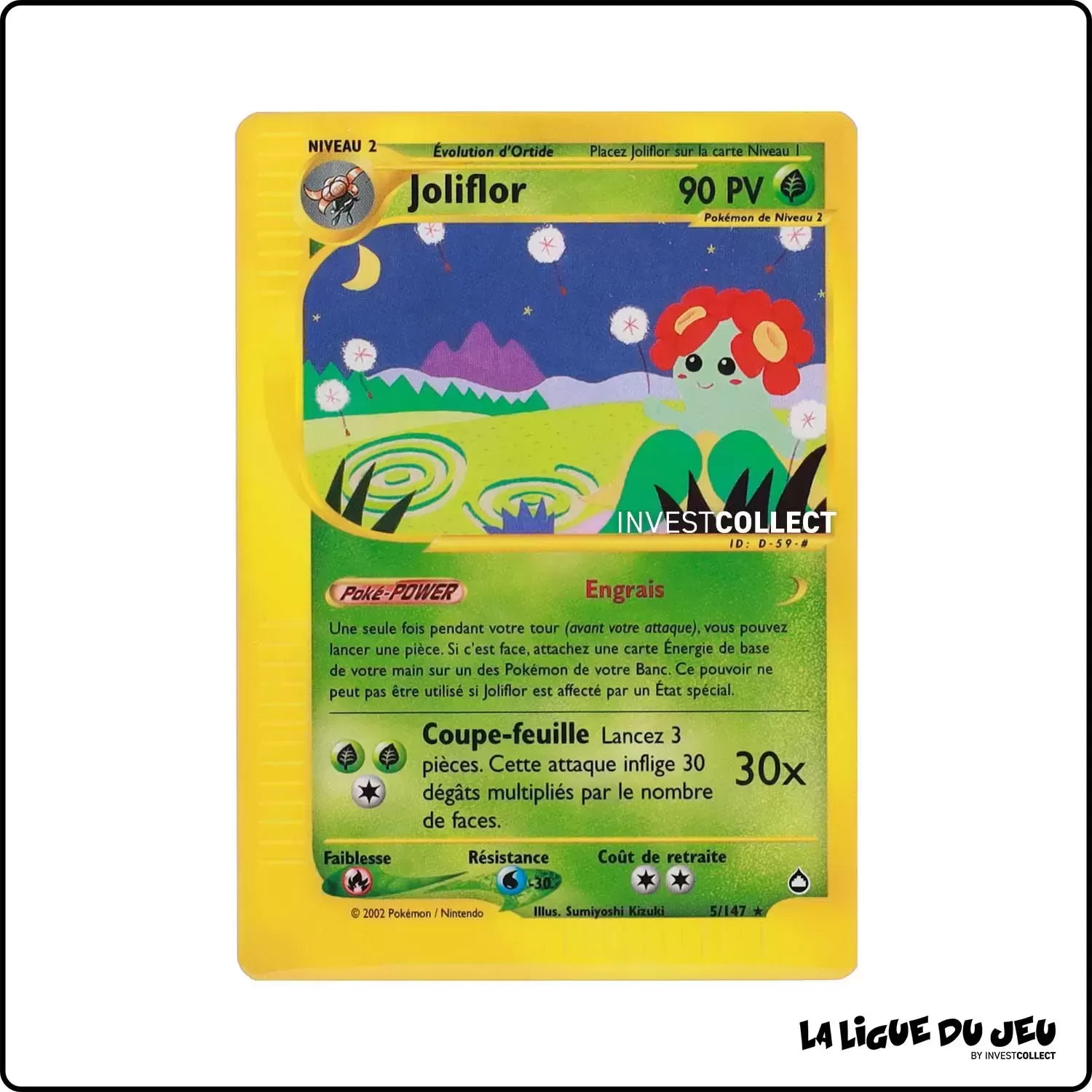 Rare - Pokemon - Aquapolis - Joliflor 5/147