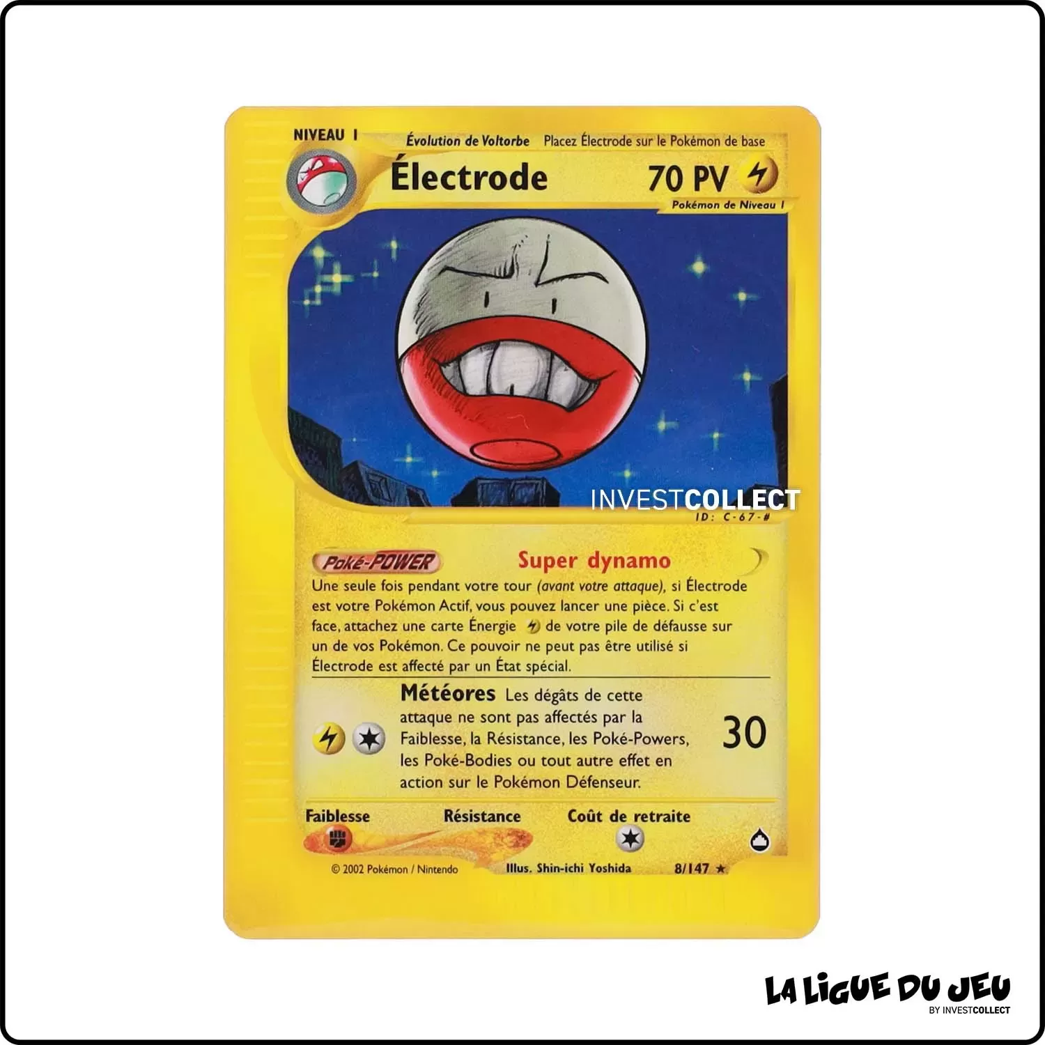 Rare - Pokemon - Aquapolis - Électrode 8/147