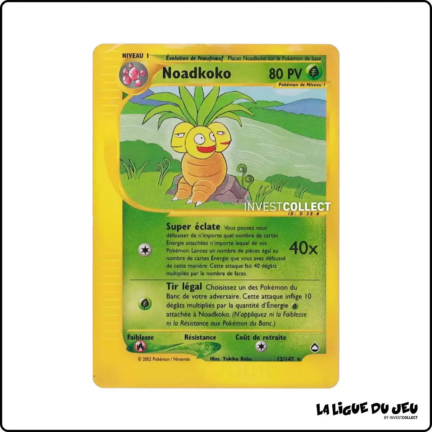 Rare - Pokemon - Aquapolis - Noadkoko 12/147