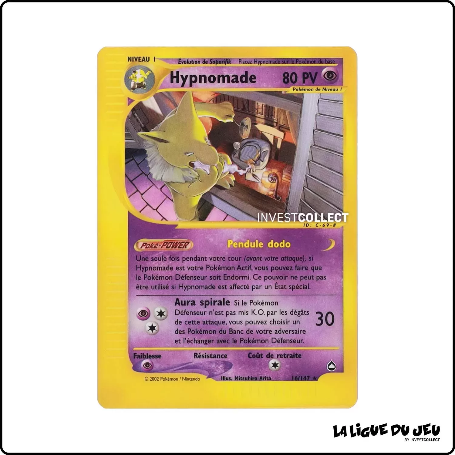 Rare - Pokemon - Aquapolis - Hypnomade 16/147