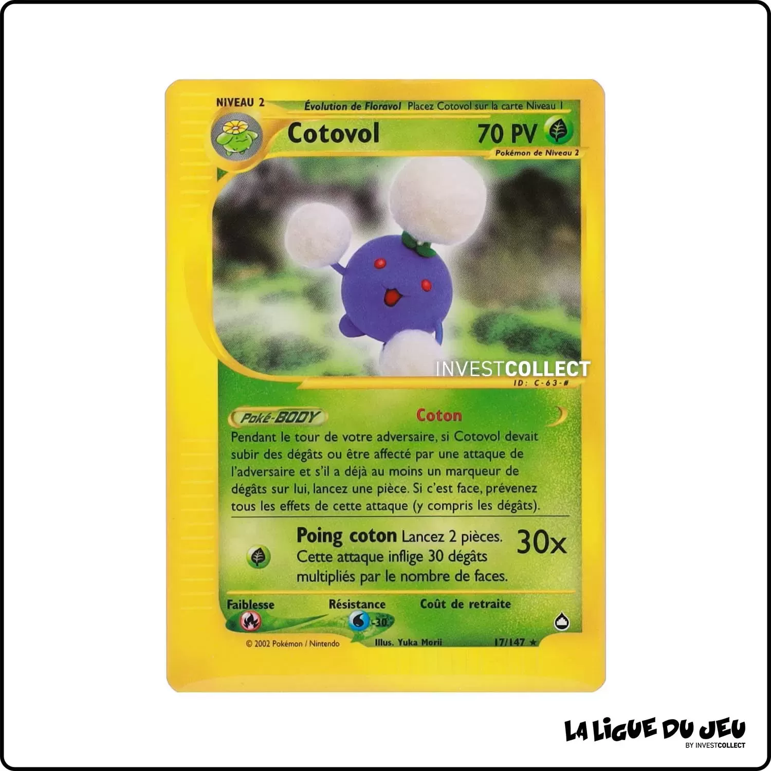 Rare - Pokemon - Aquapolis - Cotovol 17/147