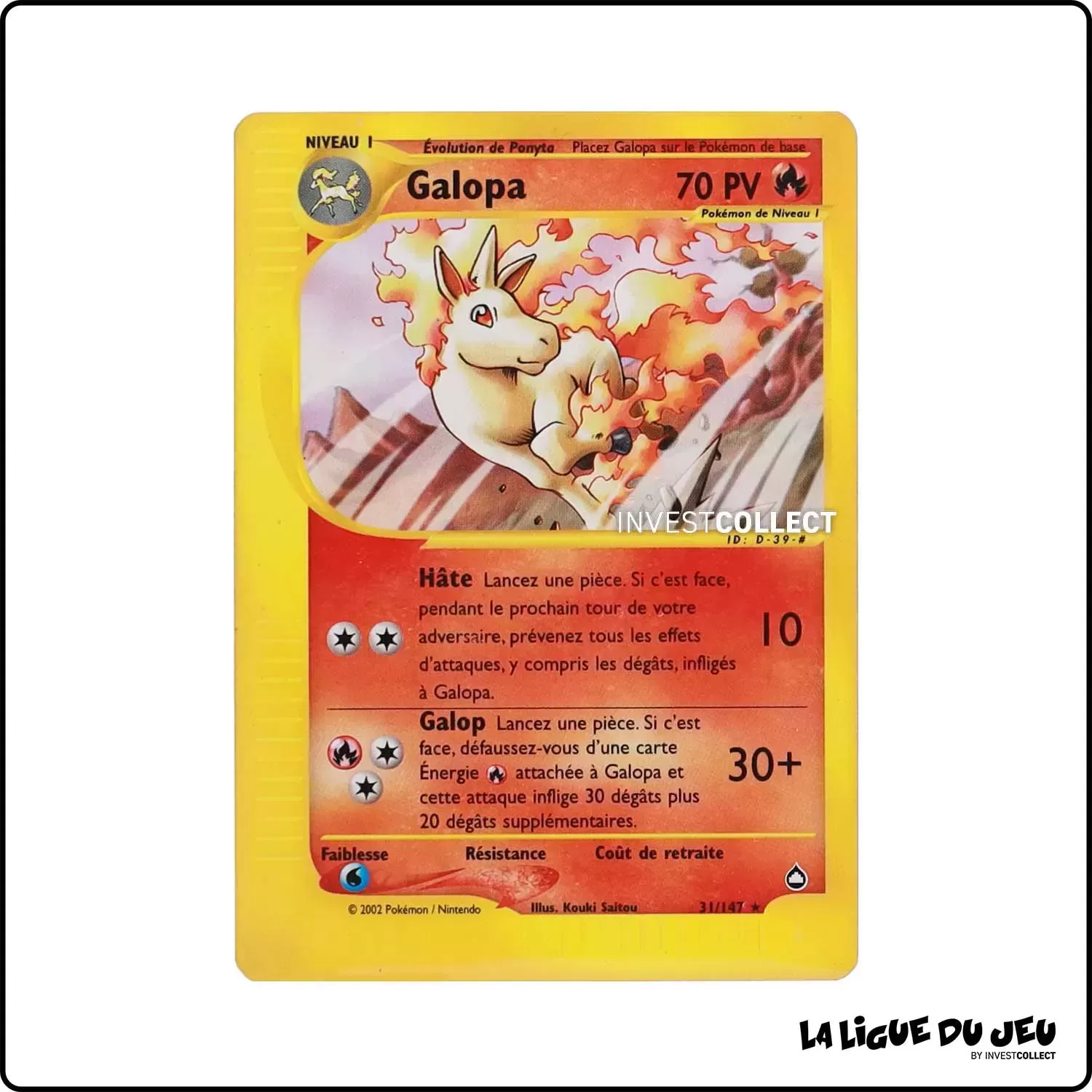 Rare - Pokemon - Aquapolis - Galopa 31/147