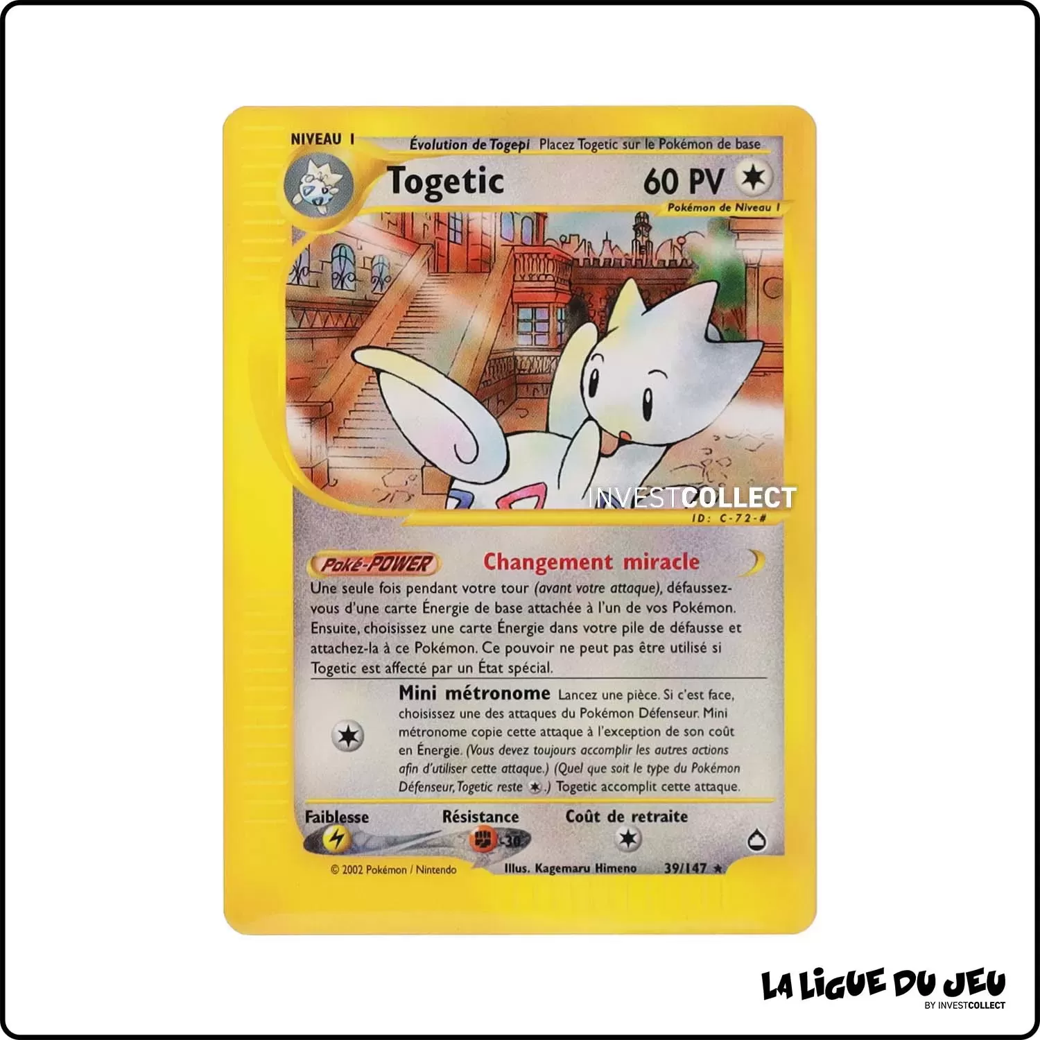 Rare - Pokemon - Aquapolis - Togetic 39/147