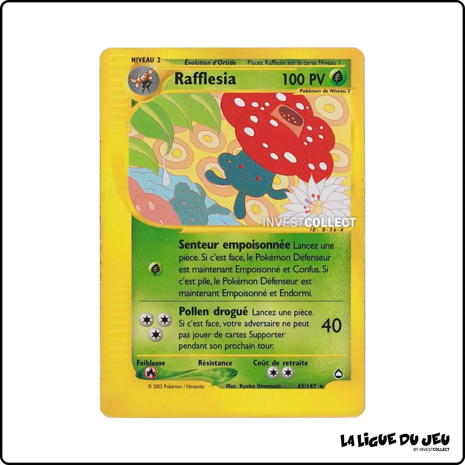 Rare - Pokemon - Aquapolis - Rafflesia 43/147