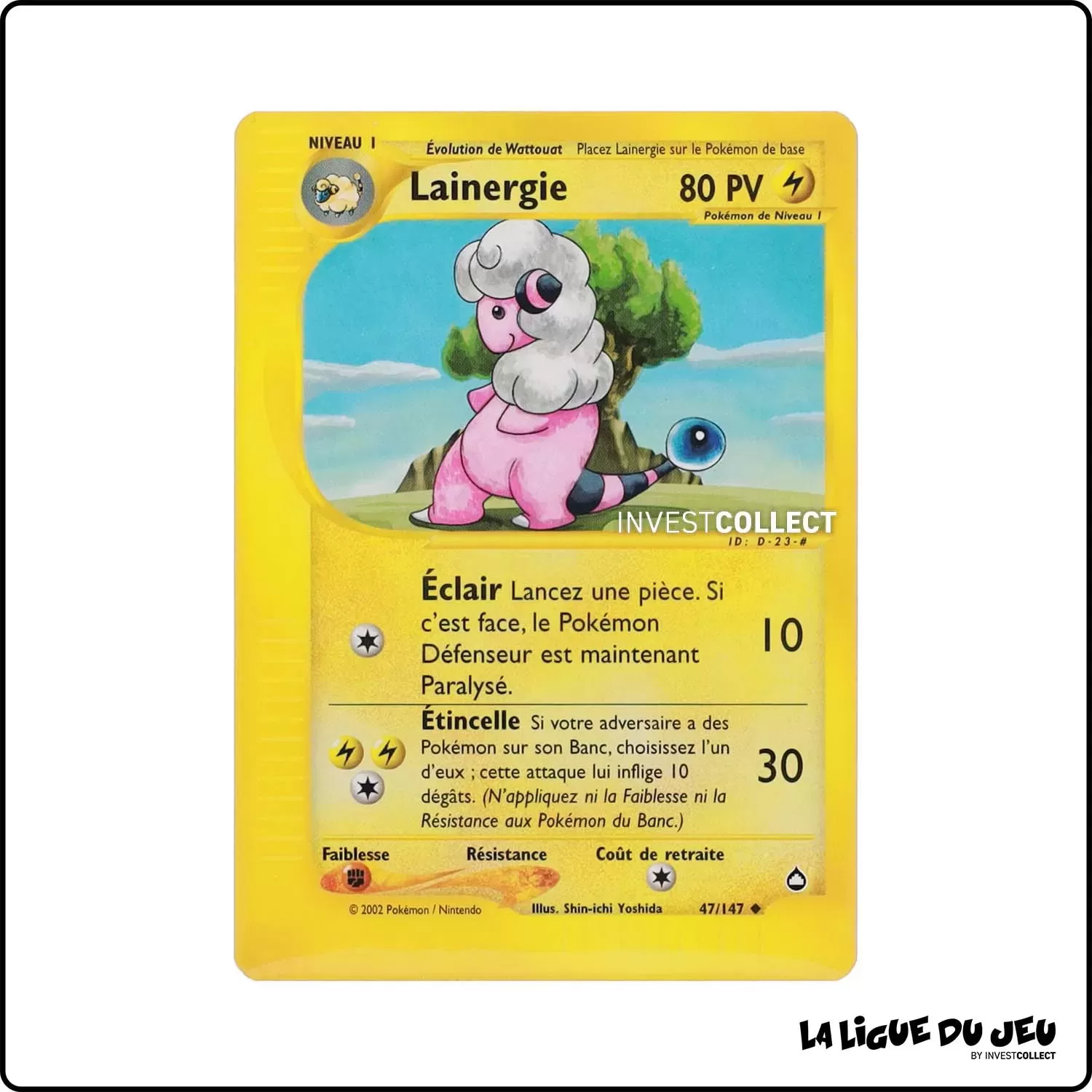 Peu commune - Pokemon - Aquapolis - Lainergie 47/147