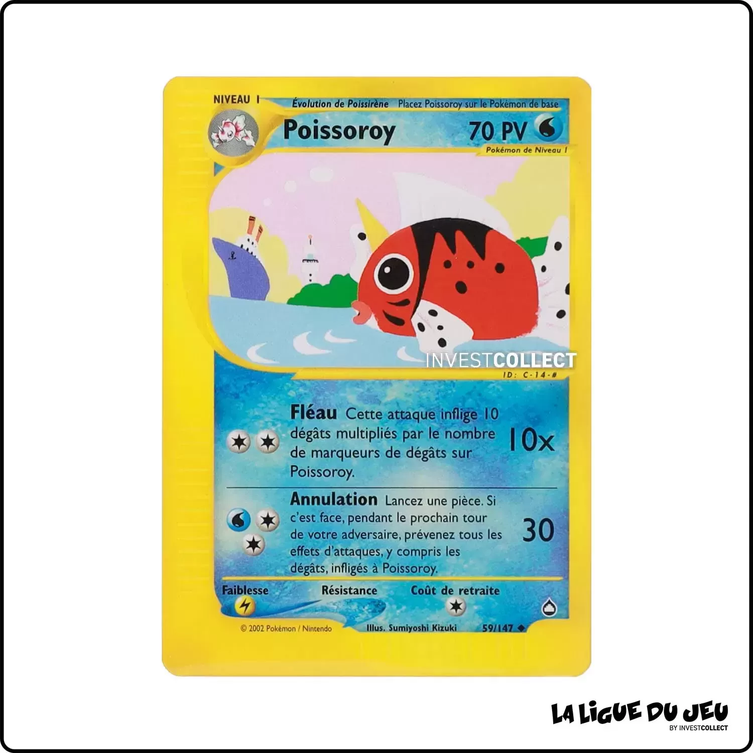 Peu commune - Pokemon - Aquapolis - Poissoroy 59/147