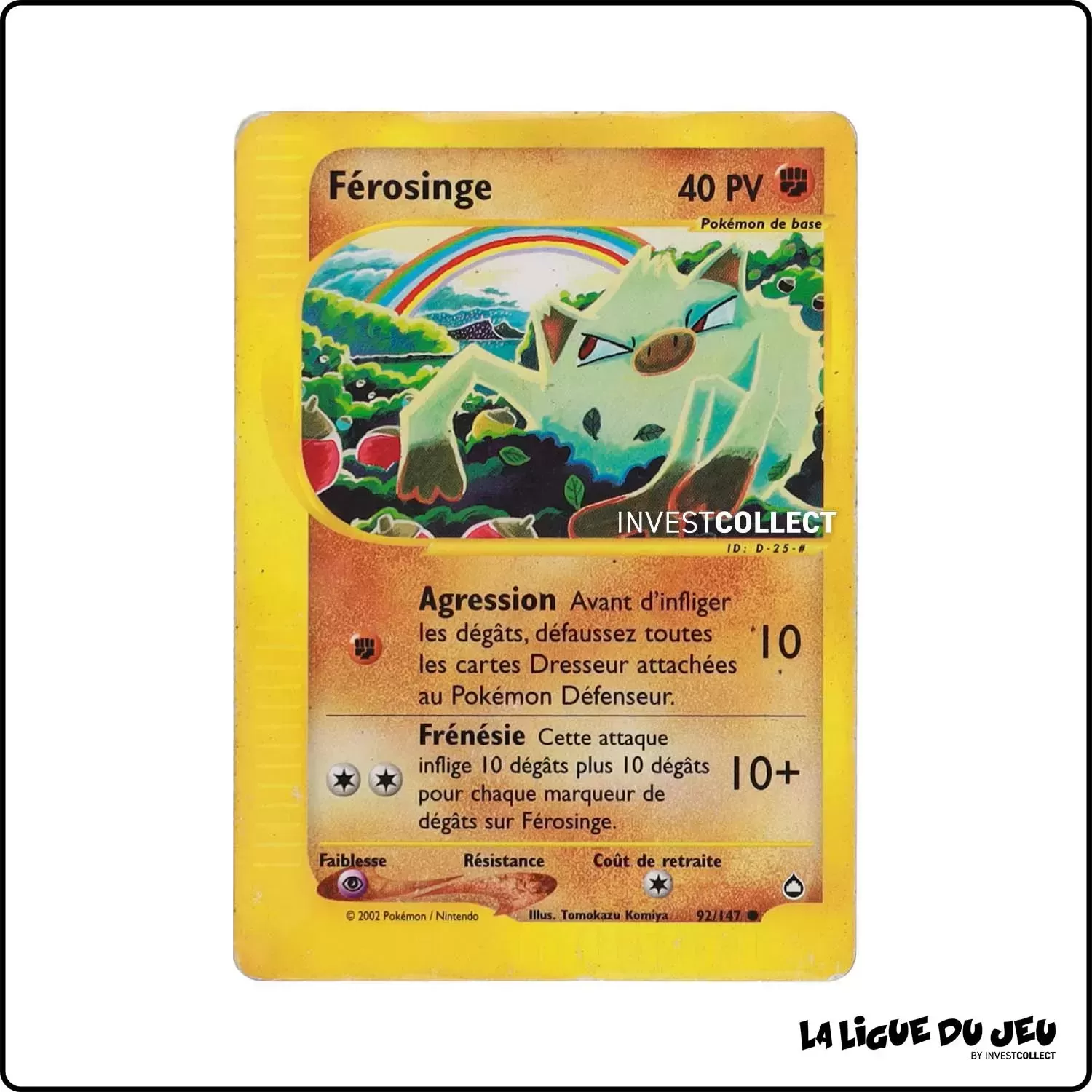 Commune - Pokemon - Aquapolis - Férosinge 92/147