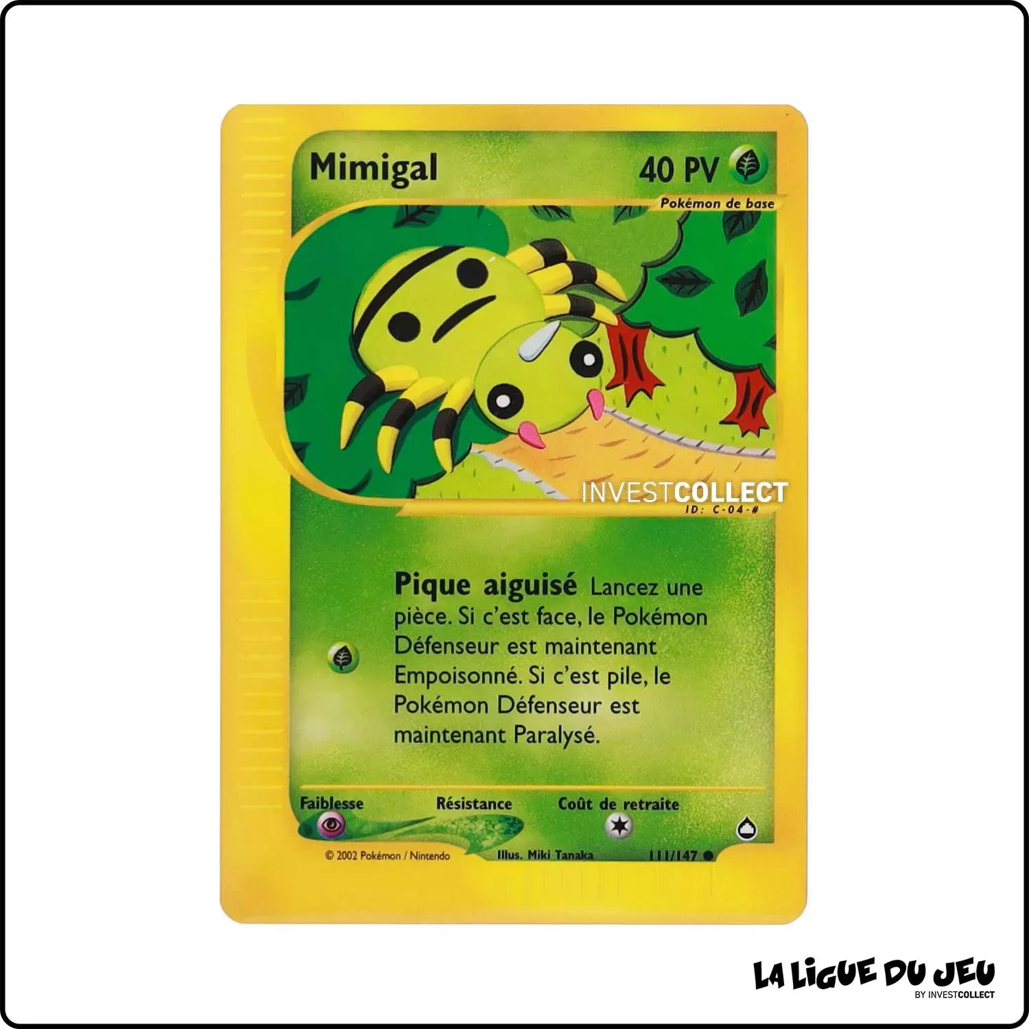 Commune - Pokemon - Aquapolis - Mimigal 111/147