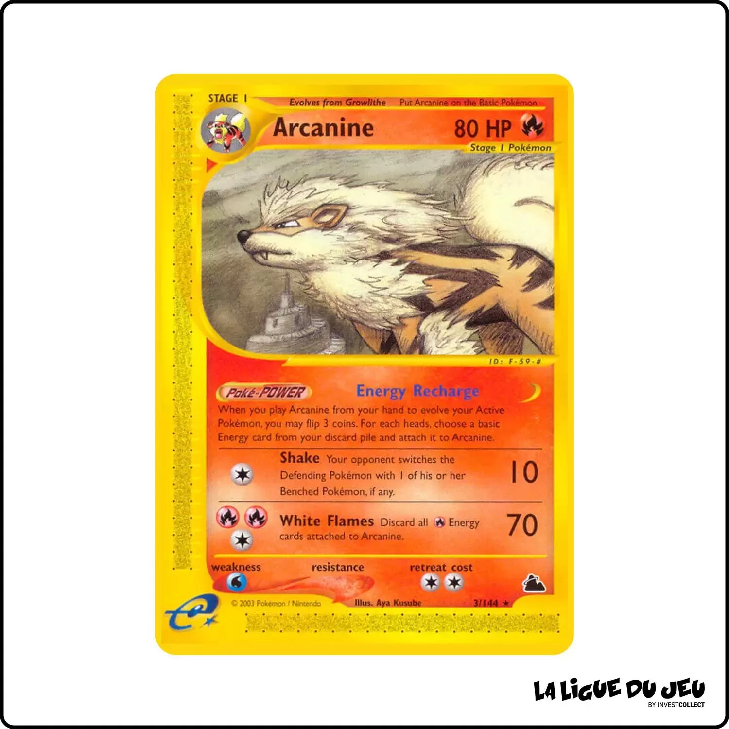 Rare - Pokemon - Skyridge - Arcanine 3/144