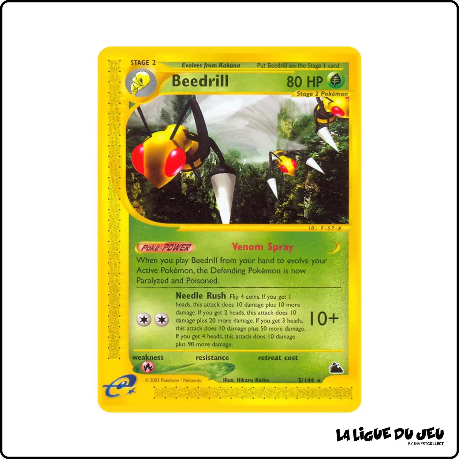 Rare - Pokemon - Skyridge - Beedrill 5/144