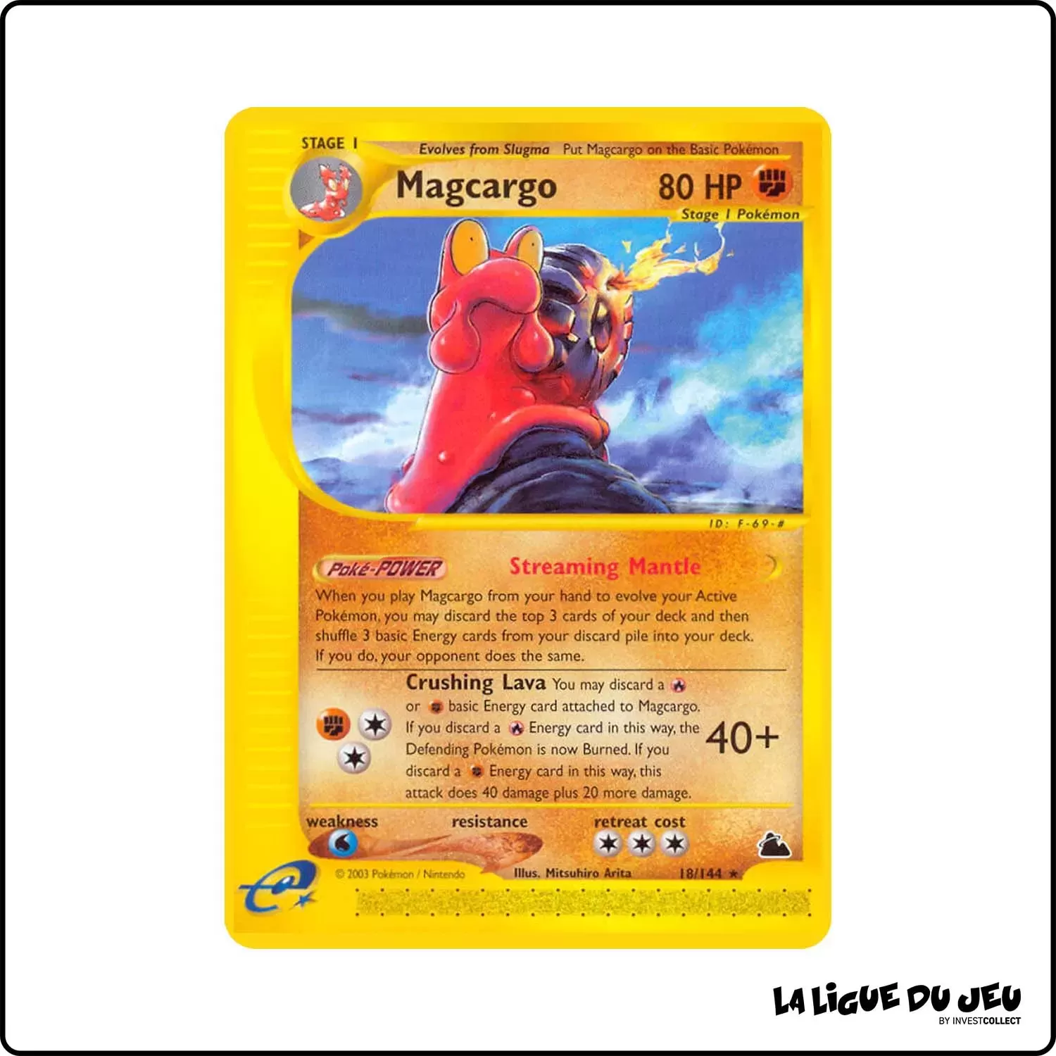 Rare - Pokemon - Skyridge - Magcargo 18/144