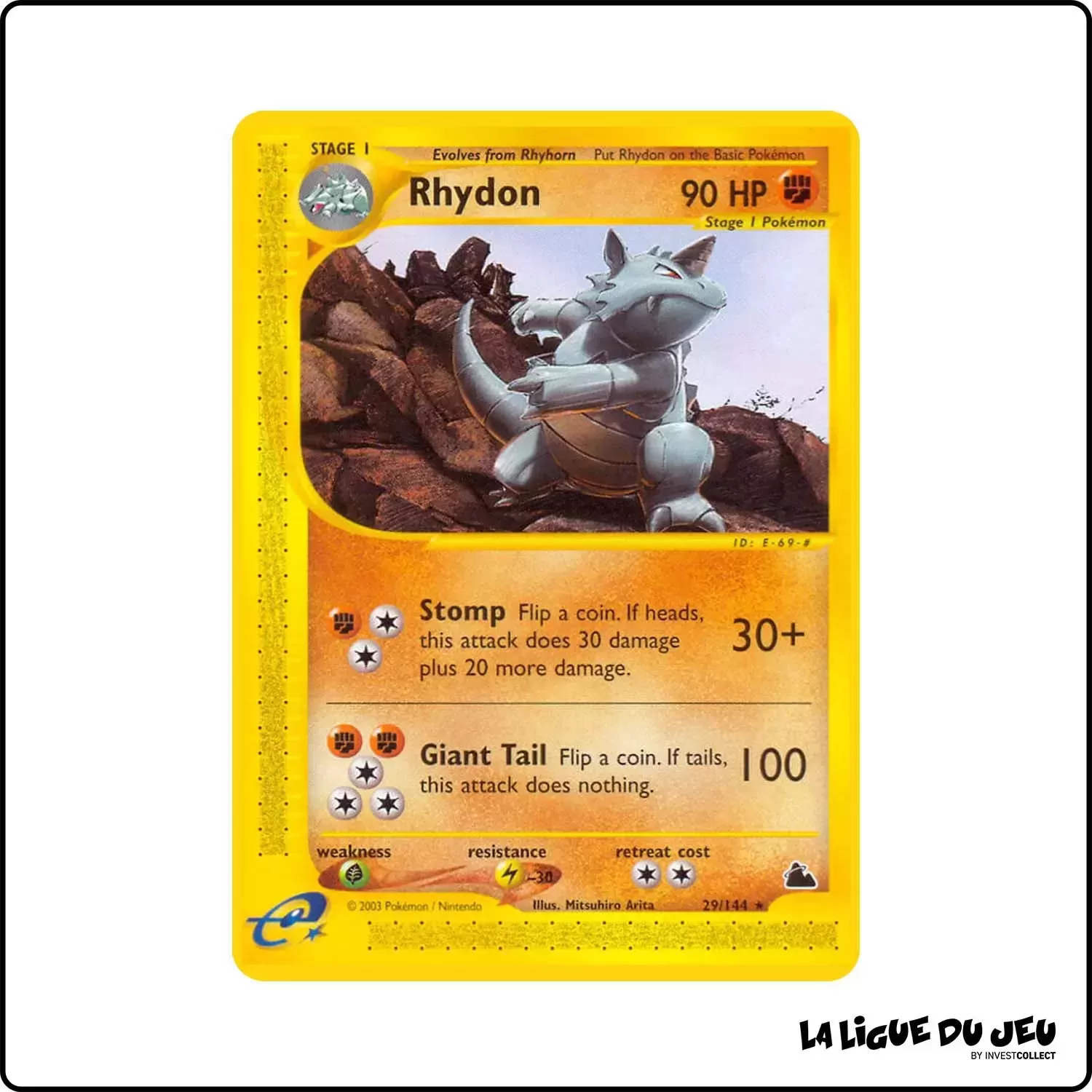 Rare - Pokemon - Skyridge - Rhydon 29/144