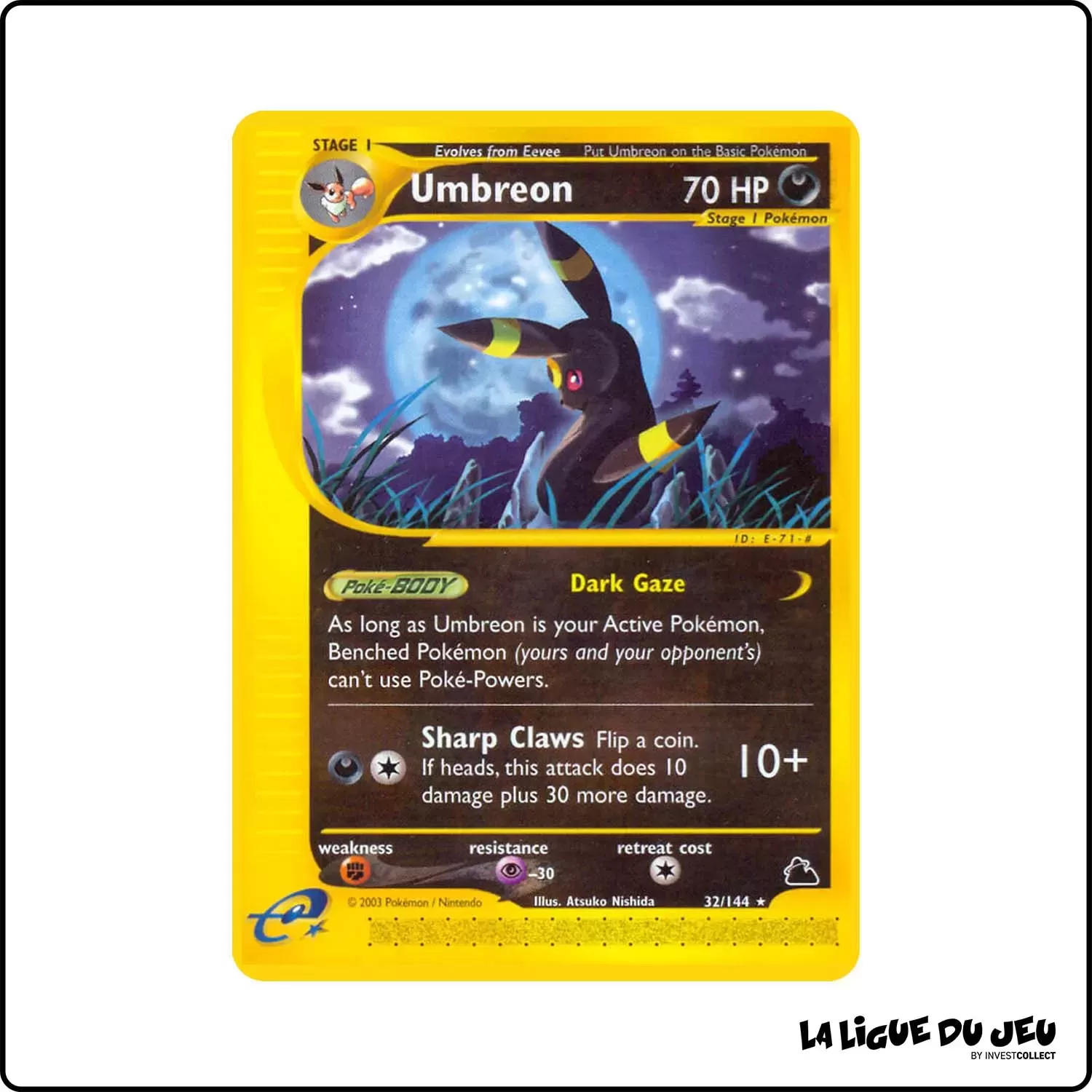 Rare - Pokemon - Skyridge - Umbreon 32/144