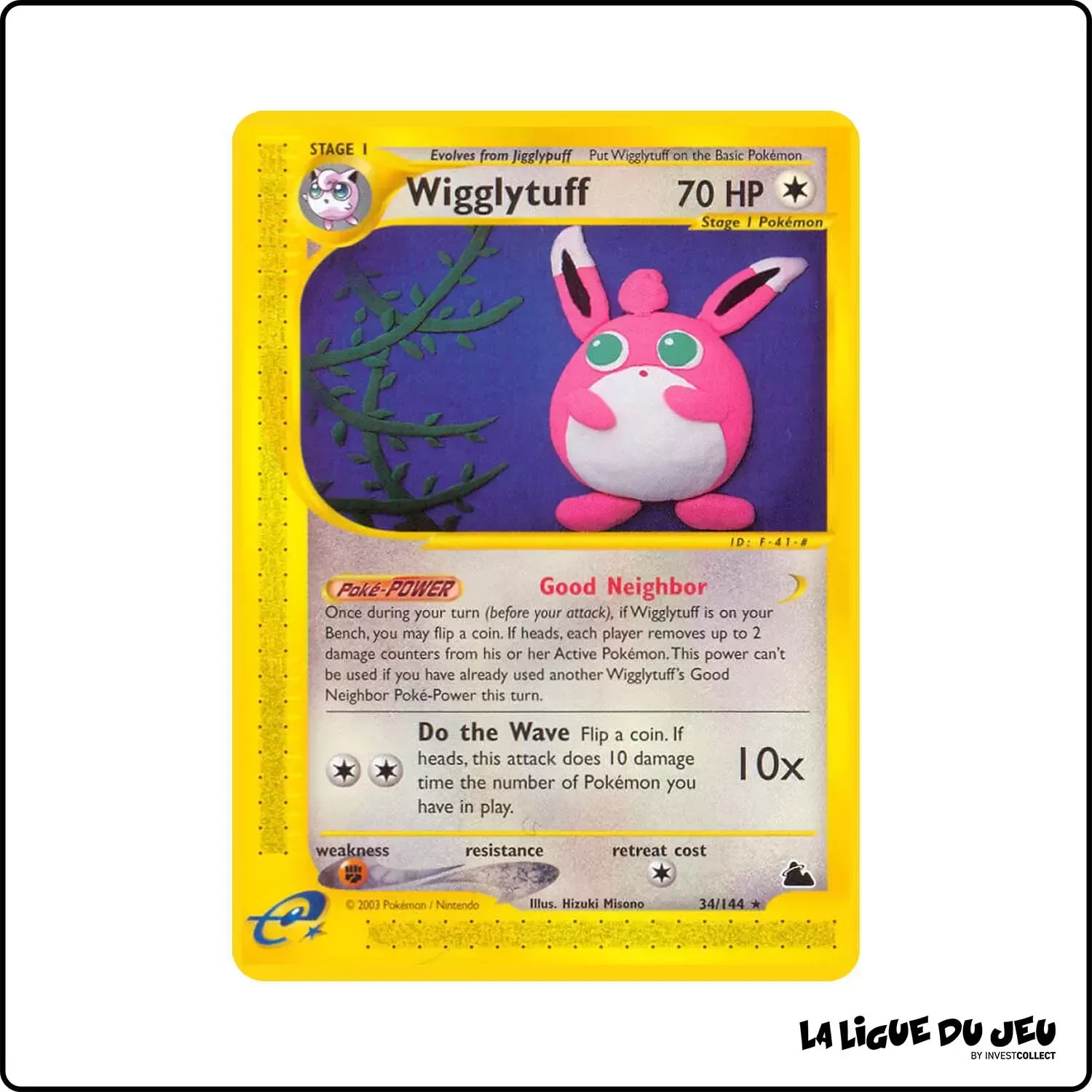 Rare - Pokemon - Skyridge - Wigglytuff 34/144